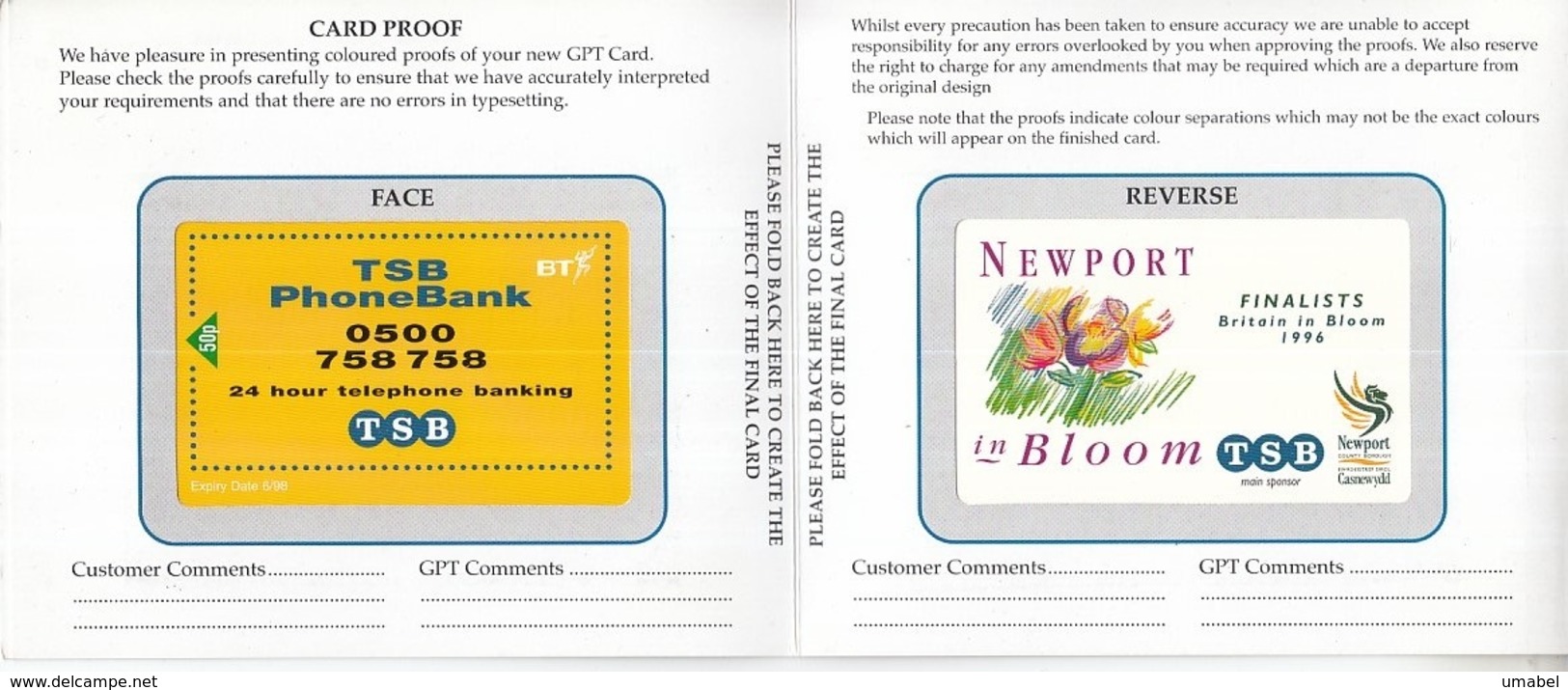 Card Proof - Newport In Bloom - Autres & Non Classés