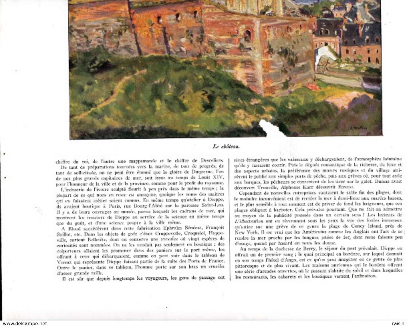 1929 Illustrations De J.Mathey DIEPPE Et Son Histoire Eglise St Jacques, Château,Port Vue Générale,Texte L. Dimier TBEB - Non Classés