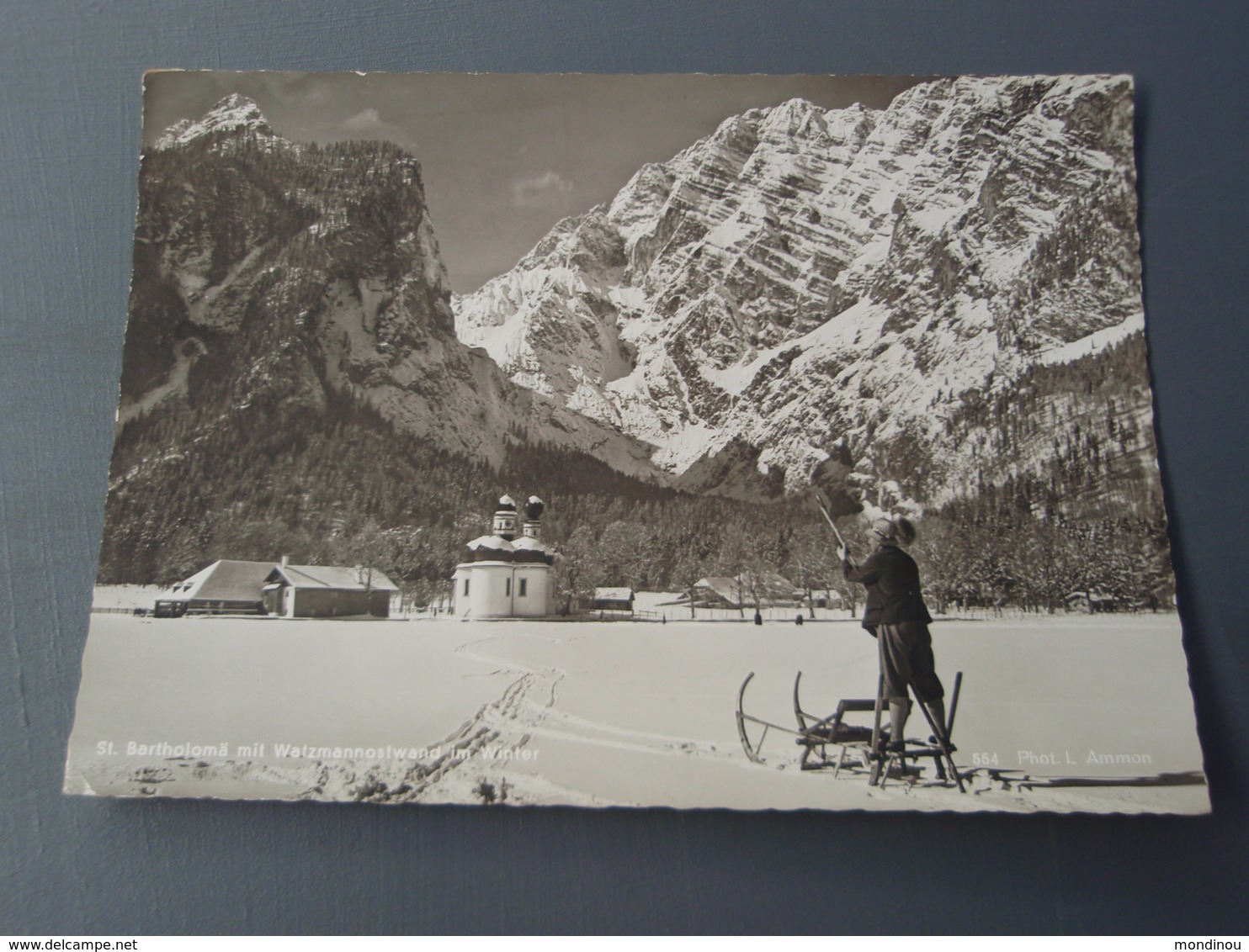 St Bartholoma Mit Watzmannostwand Im Winter. Belle Carte Glacée. 1963 Timbre - Sonstige & Ohne Zuordnung