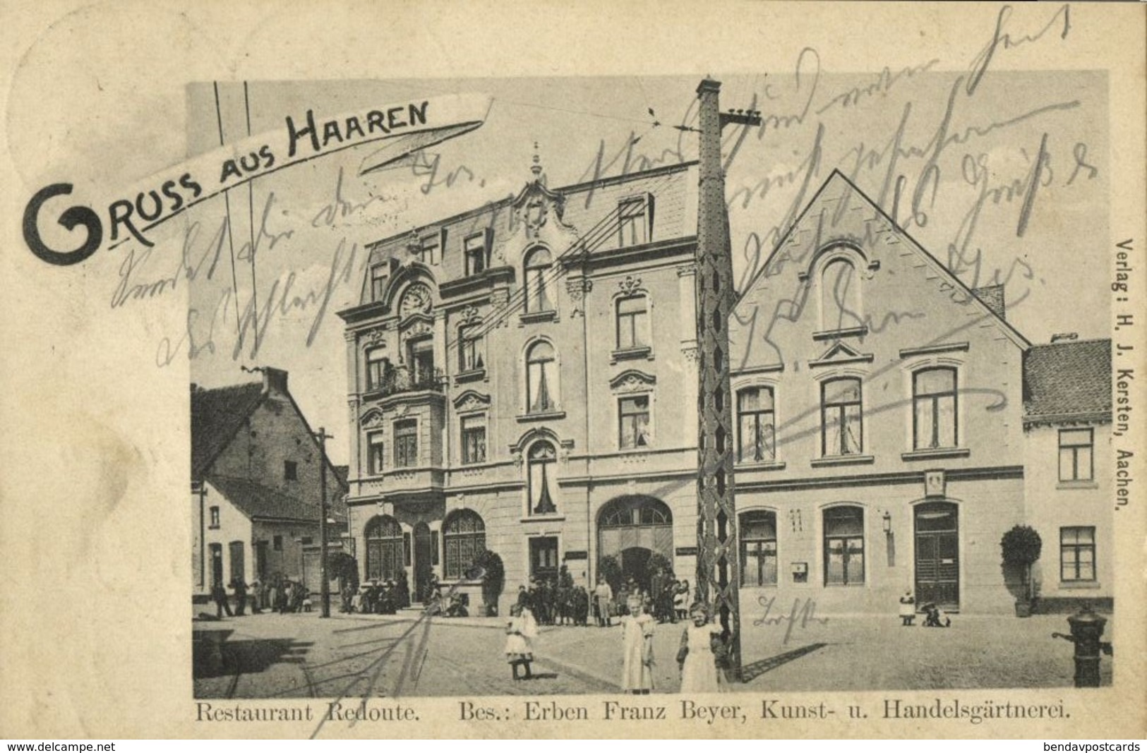HAAREN, Aachen, Restaurant Redoute (1907) AK - Aachen