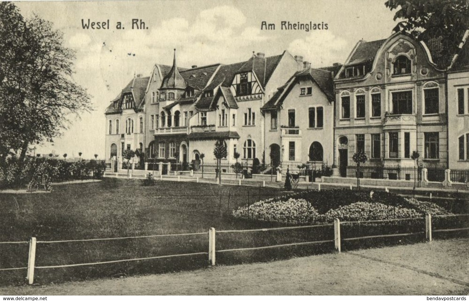WESEL Am Rhein, Am Rheinglacis (1911) AK - Wesel
