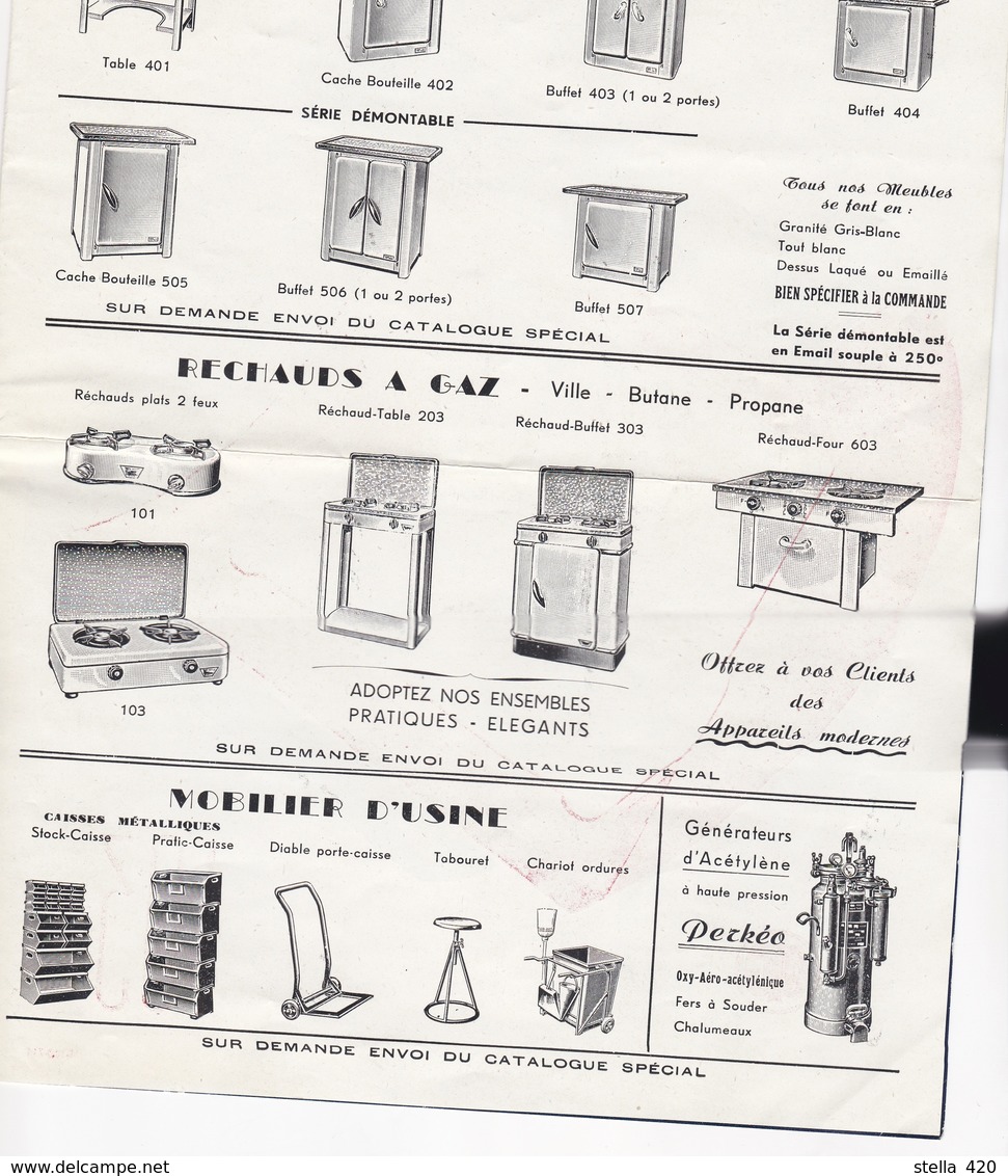 Catalogue    M Molle      St Etienne Loire  Valentini    Tarif Et Livret   1950 - Non Classés