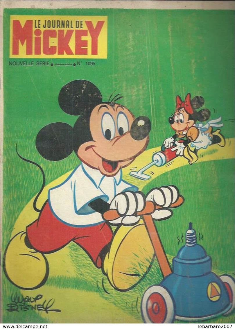 LE JOURNAL DE MICKEY  N° 1095  -  Déssin: WALT DISNEY   -    1973 - Journal De Mickey