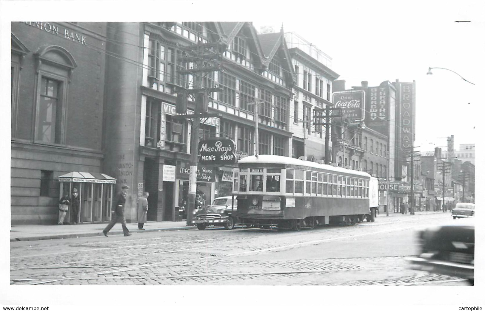 Canada - Photo Of A Tramway At TORONTO In 1959 - Queen At Bay - Toronto