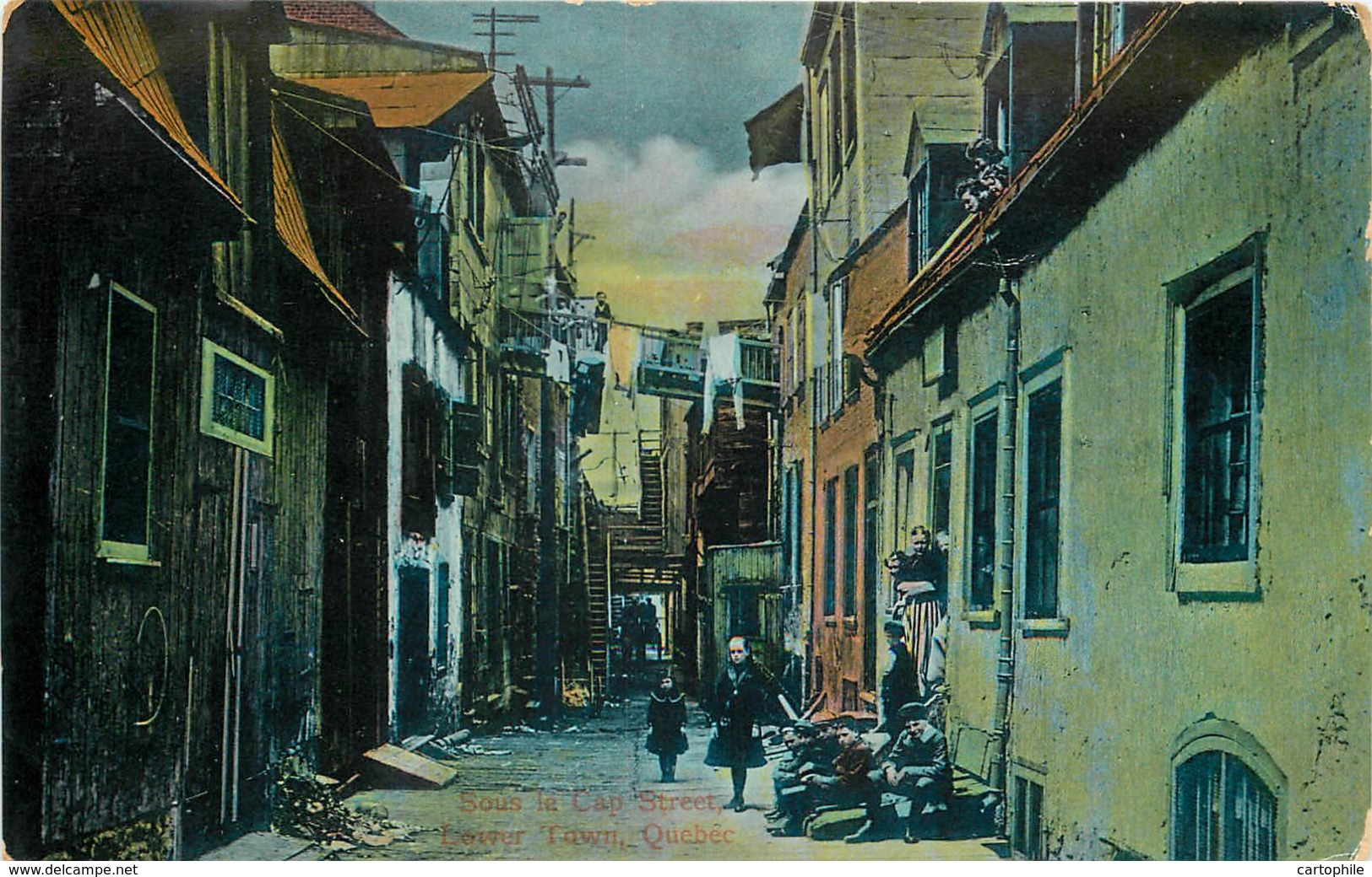 Canada - Quebec - Sous Le Cap Street - Lower Town In 1909 - Québec - La Cité