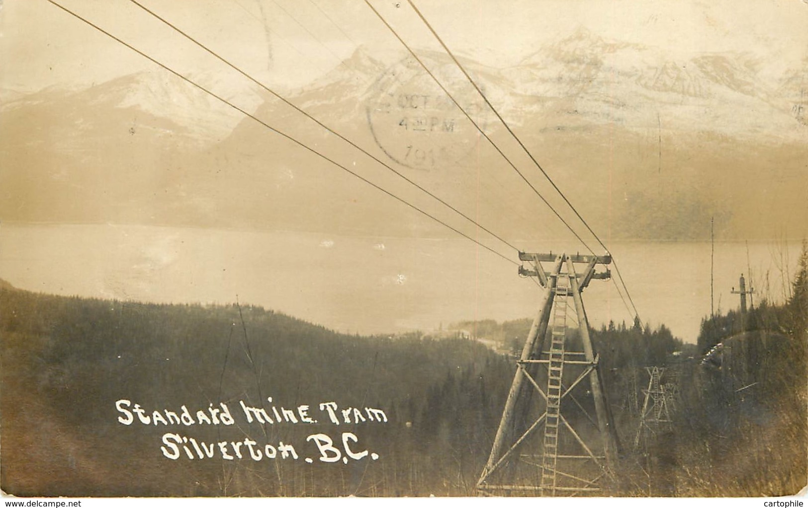 Canada - British Columbia - Silverton BC - Standard Mine Tram In 1914 - Andere & Zonder Classificatie