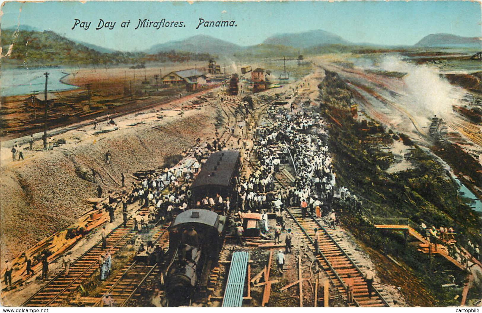 Panama - Pay Day At Miraflores In 1913 - Railway Train - Panama