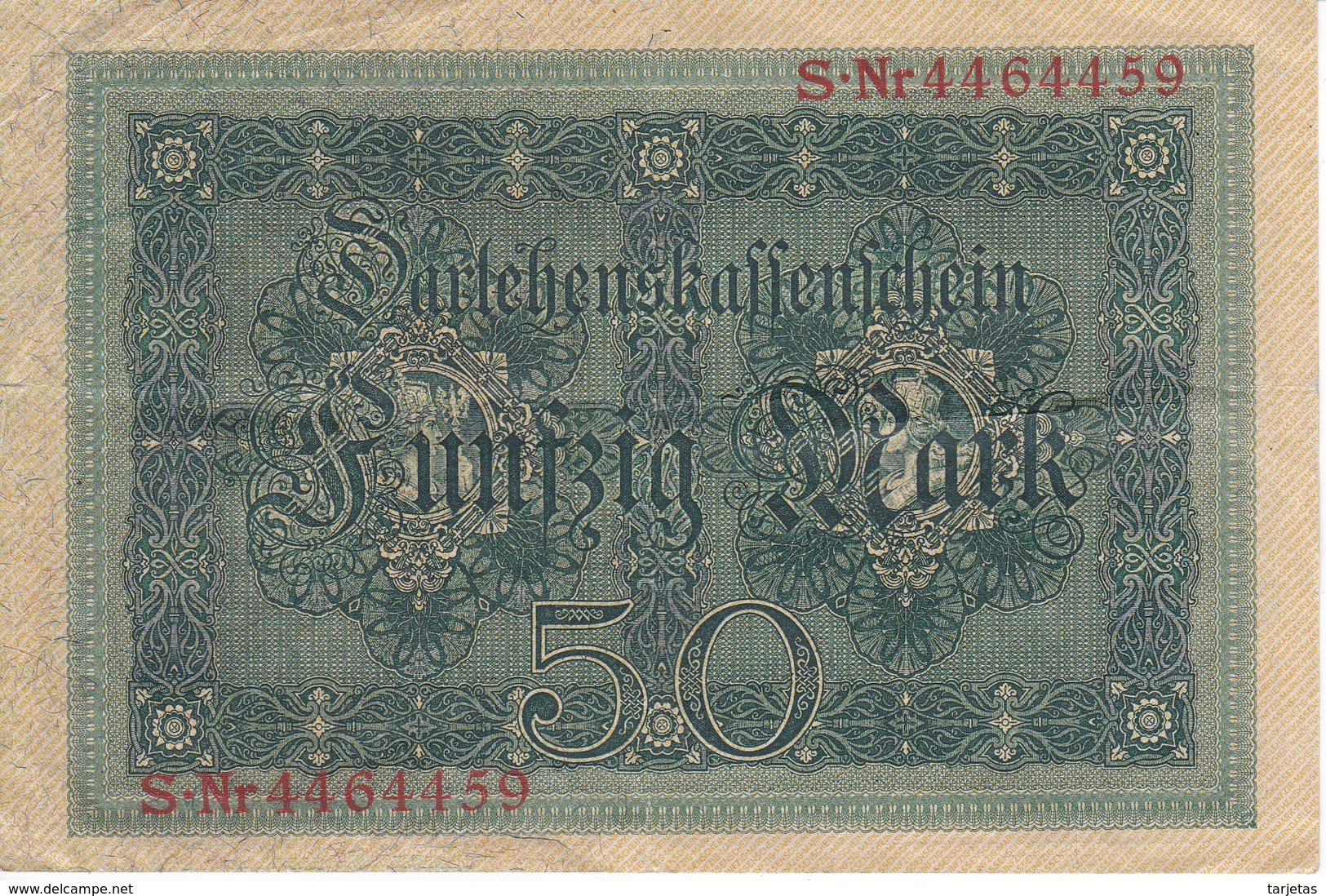 BILLETE DE ALEMANIA DE 50 MARK DEL AÑO 1914 (BANKNOTE) - 50 Mark