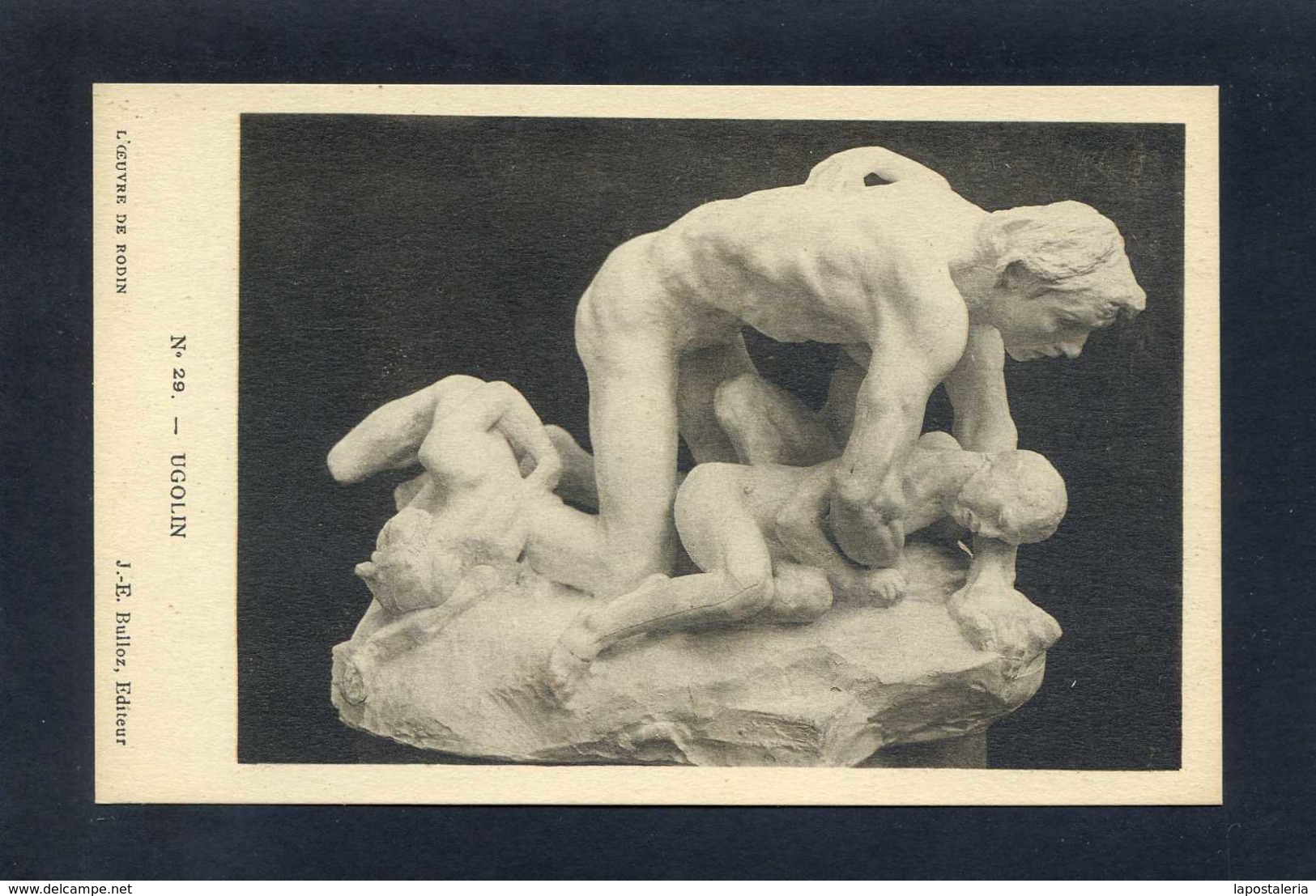 Auguste Rodin *Ugolin* Ed. Leon Marotte - Paris Nº 29. Nueva. - Esculturas