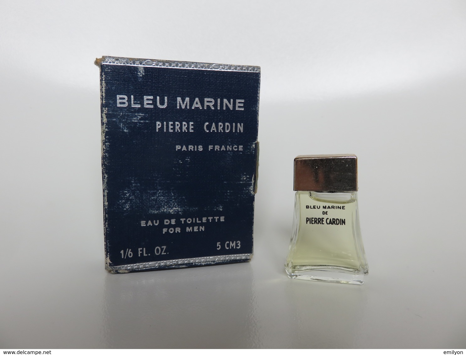 Bleu Marine - Pierre Cardin - Eau De Toilette - 5 ML - ANCIEN - Miniatures Hommes (avec Boite)