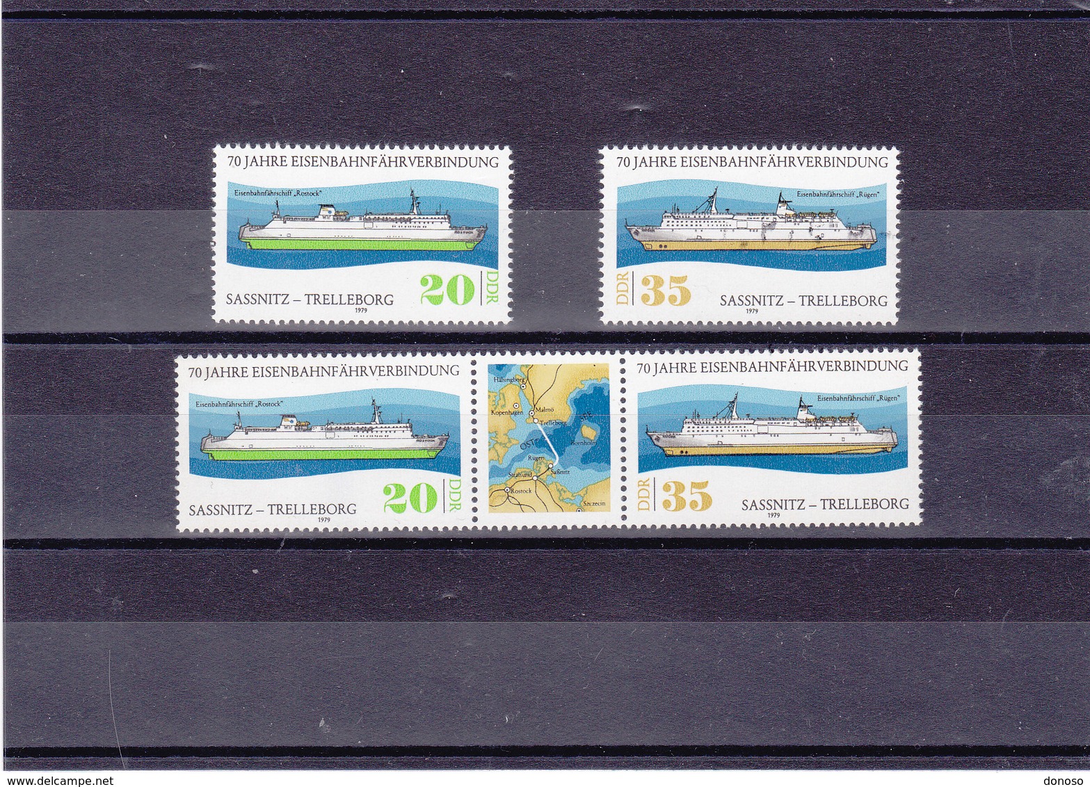 RDA 1979 BATEAUX Yvert 2094-2095 + 2095A NEUF** MNH - Neufs