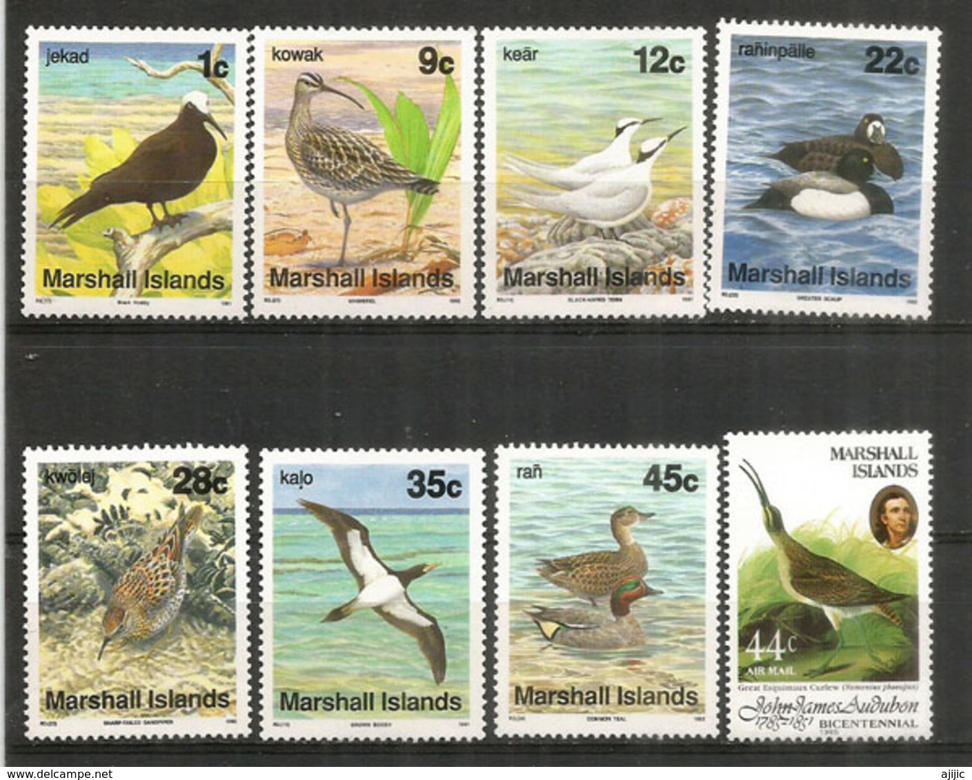 Oiseaux De Mer Aux ILES MARSHALL   8 Timbres Neufs ** - Marshallinseln