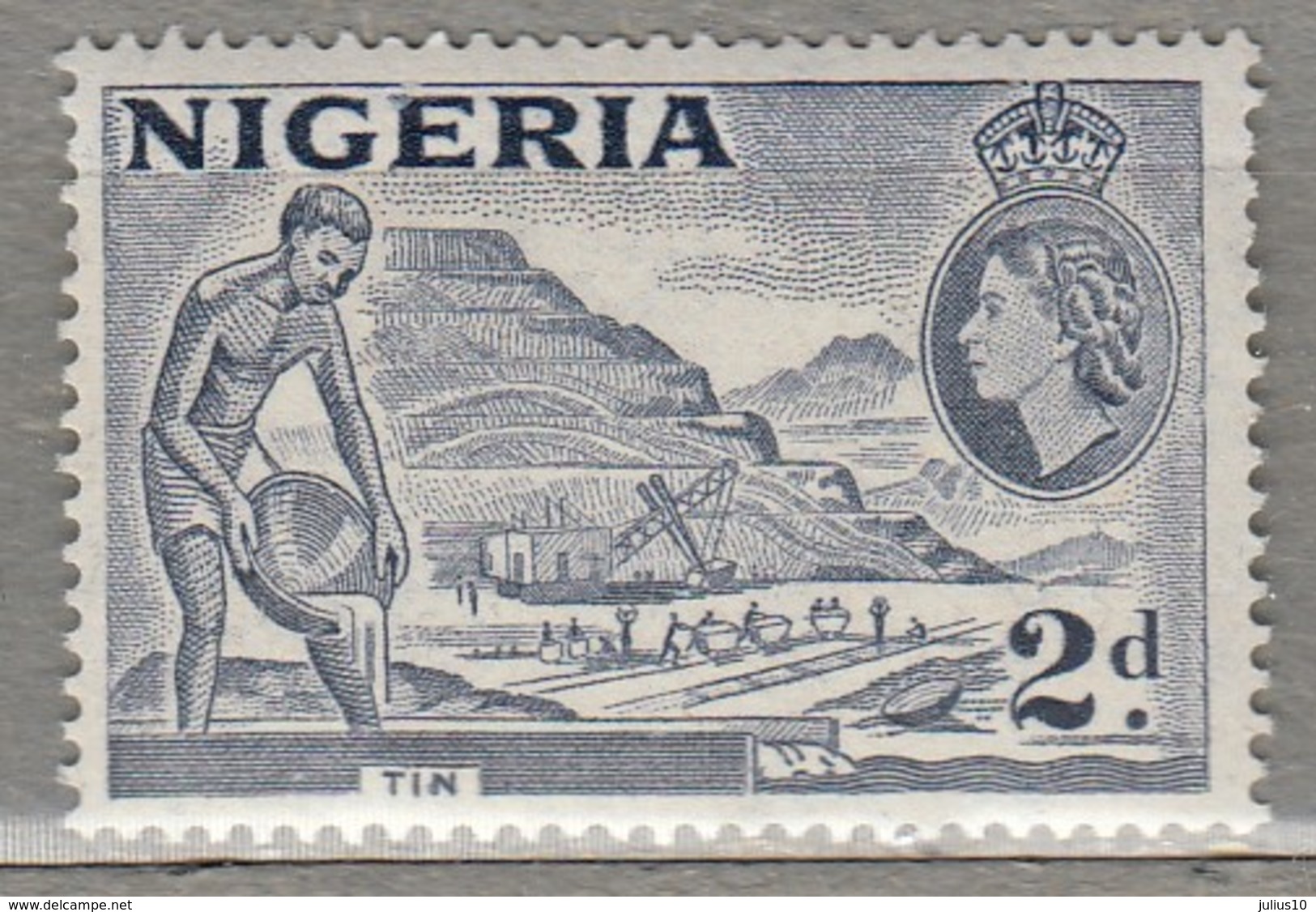 NIGERIA 1953 Mi 75 SG 72c MNH (**) #23421 - Nigeria (...-1960)