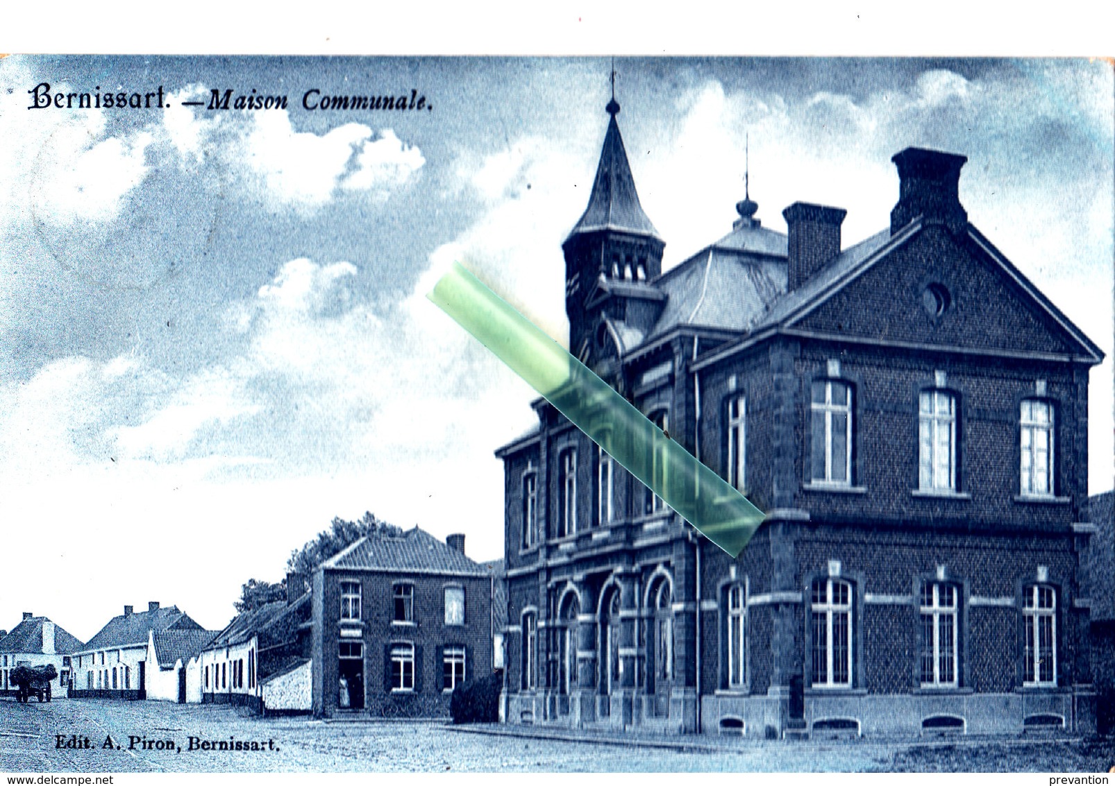 BERNISSART - Maison Communale - Carte Leutée - Edit: A. Piron, Bernissart - Bernissart