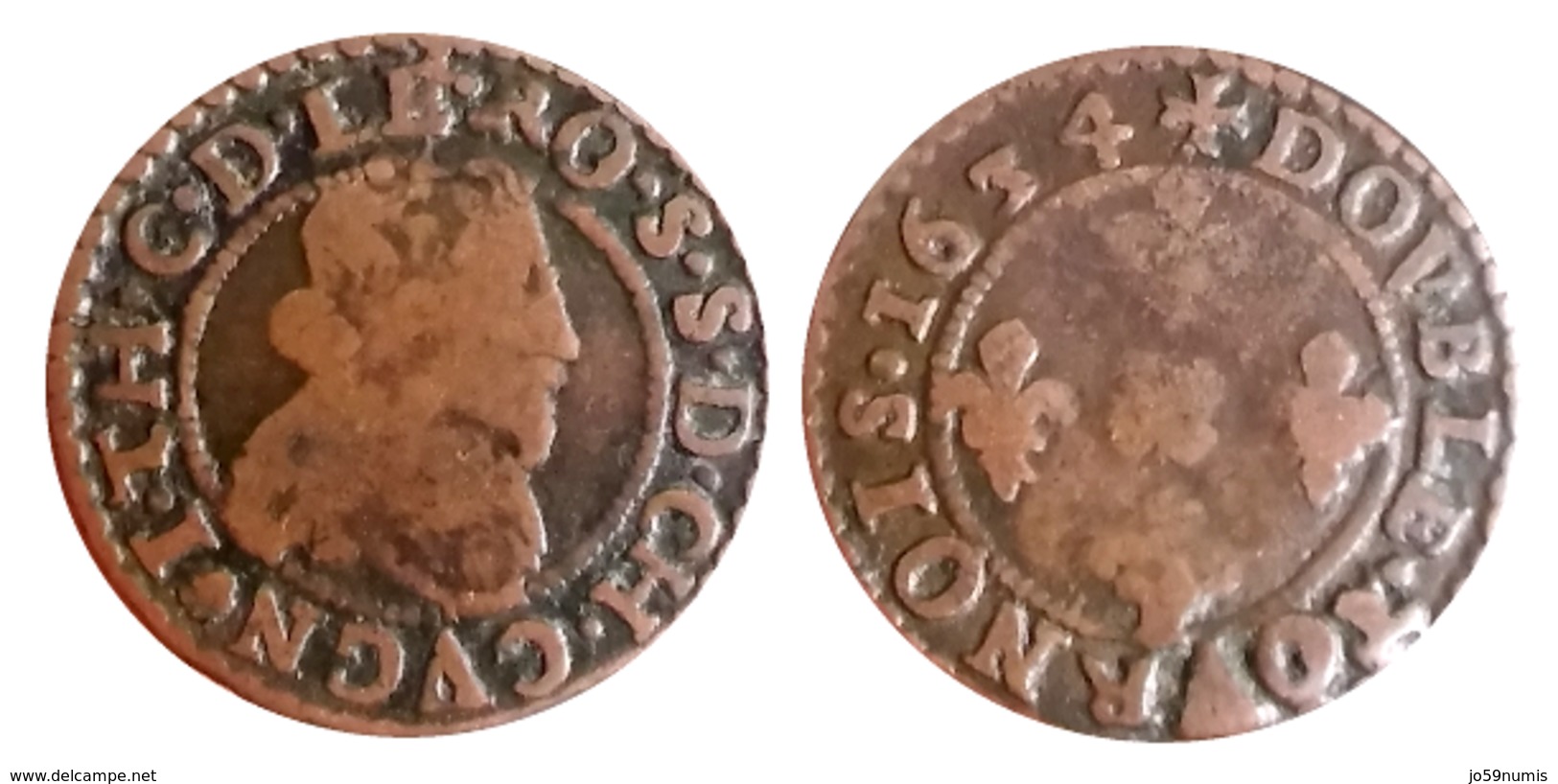 RARE!!! Jean-Théodore Double Tournois (Cugnon) 1634 CGKL R2 A VOIR!!! - Autres & Non Classés