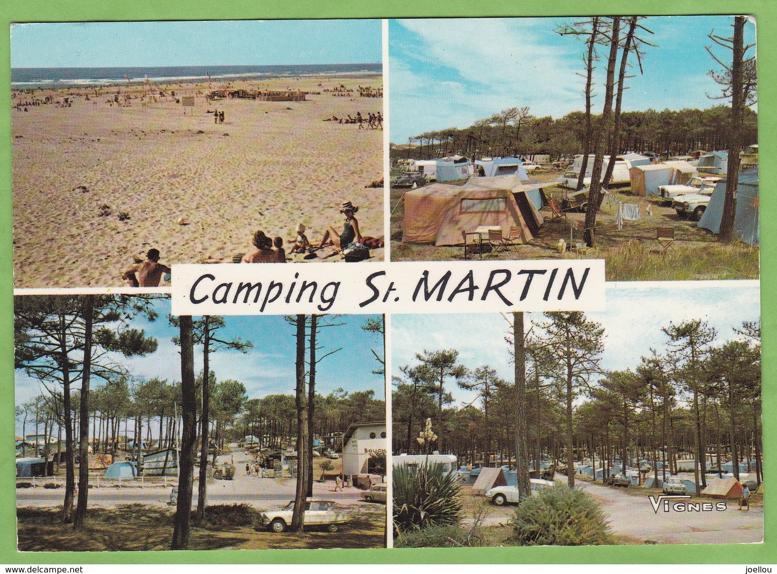 CPSM Camping Saint Martin MOLIETS Multivue Tente Citroen Plage 40 Landes - Altri & Non Classificati