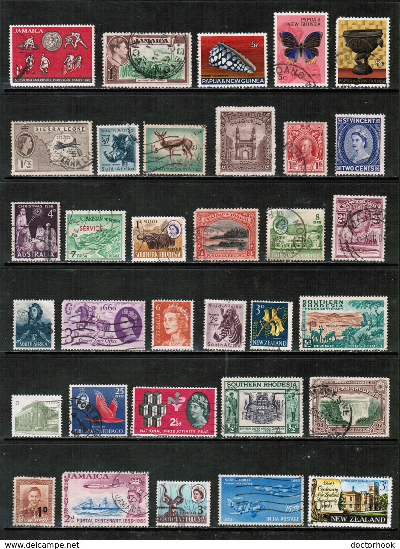 BRITISH COMMONWEALTH---Collection Of USED DL-647 - Collections (without Album)