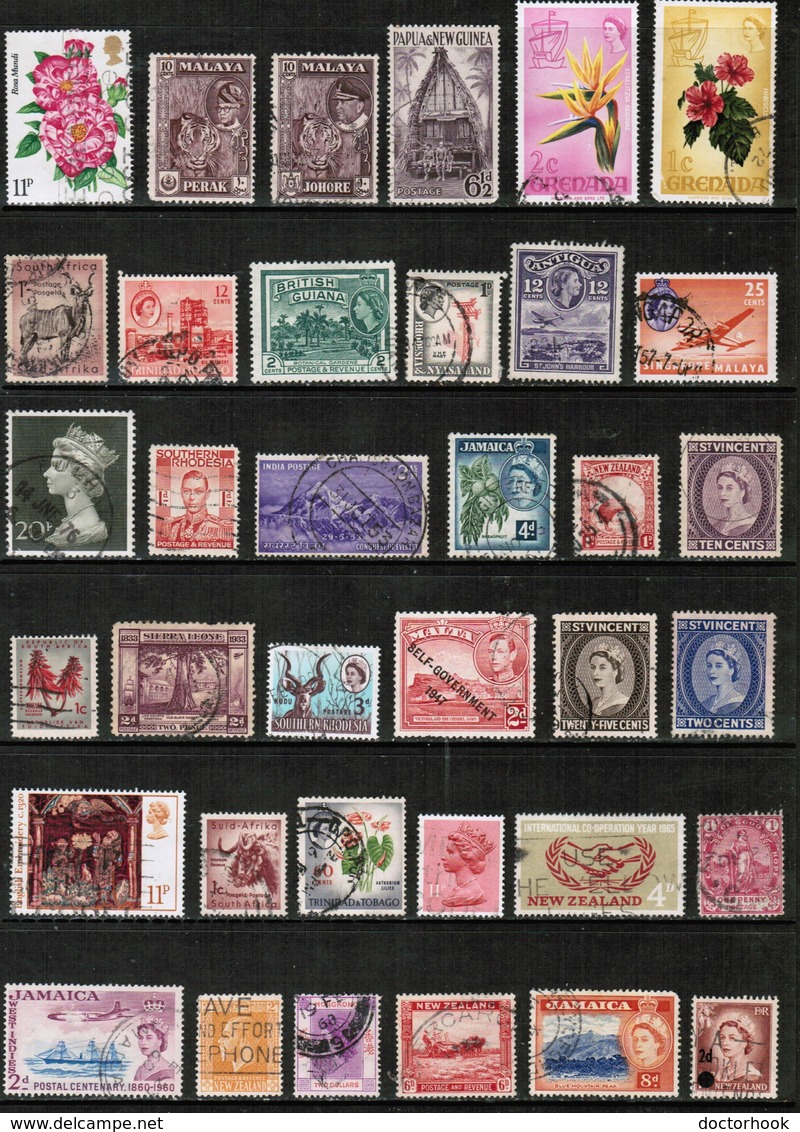 BRITISH COMMONWEALTH---Collection Of USED DL-648 - Collections (without Album)