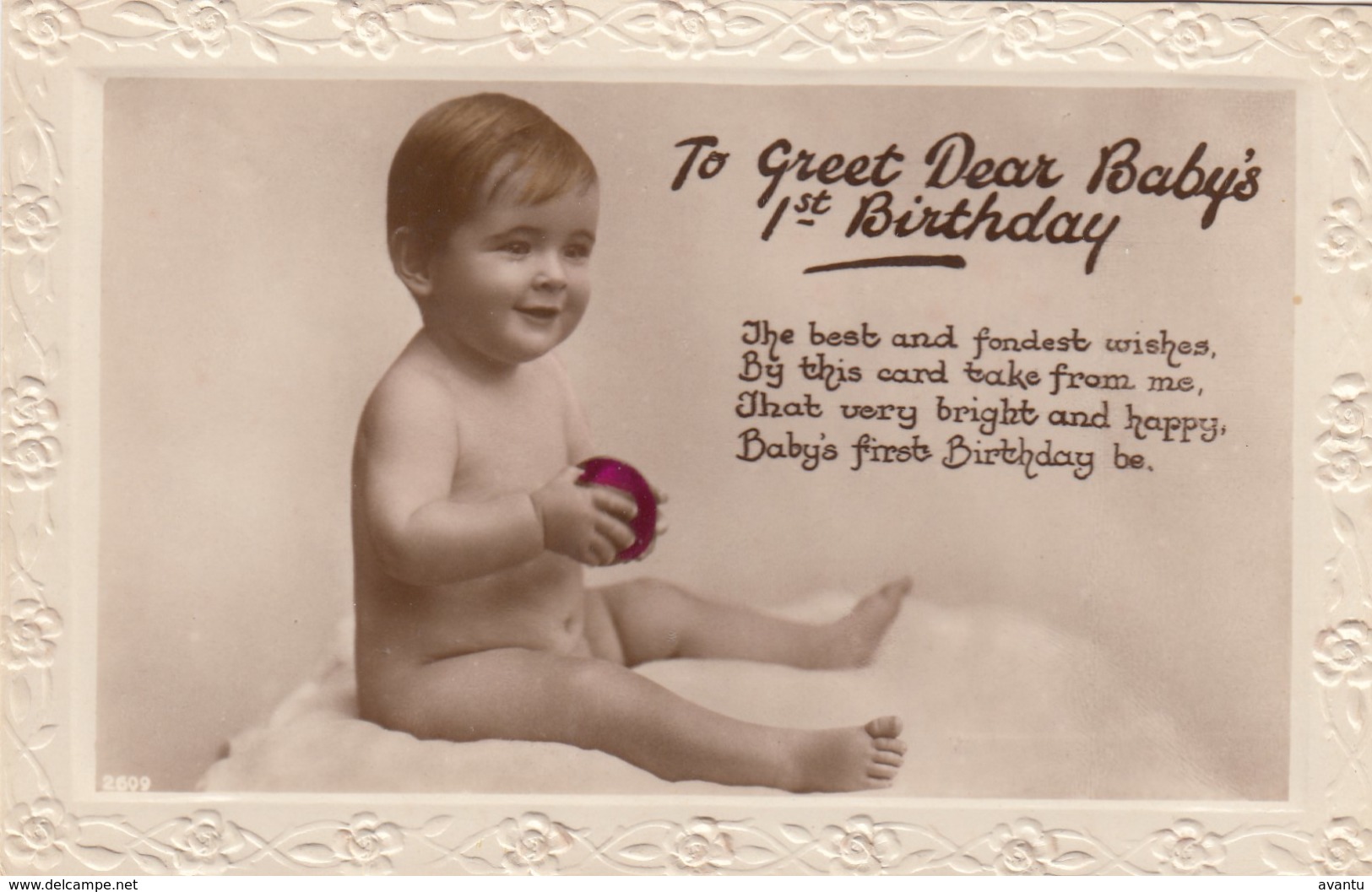 FANTASY / BABY / 1 ST BIRTHDAY / RELIEF CARD - Bebes