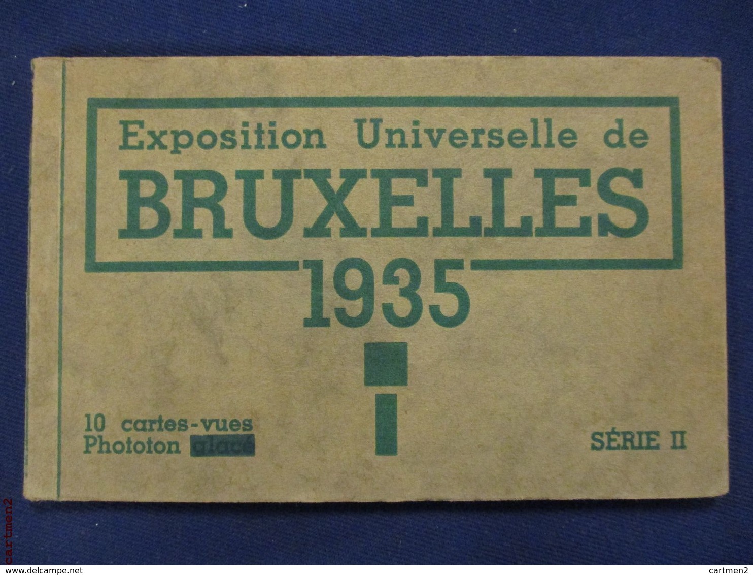 CARNET DE 10 CPA : BRUXELLES EXPOSITION UNIVERSELLES 1935 BELGIQUE EXHIBITION - Exposiciones Universales