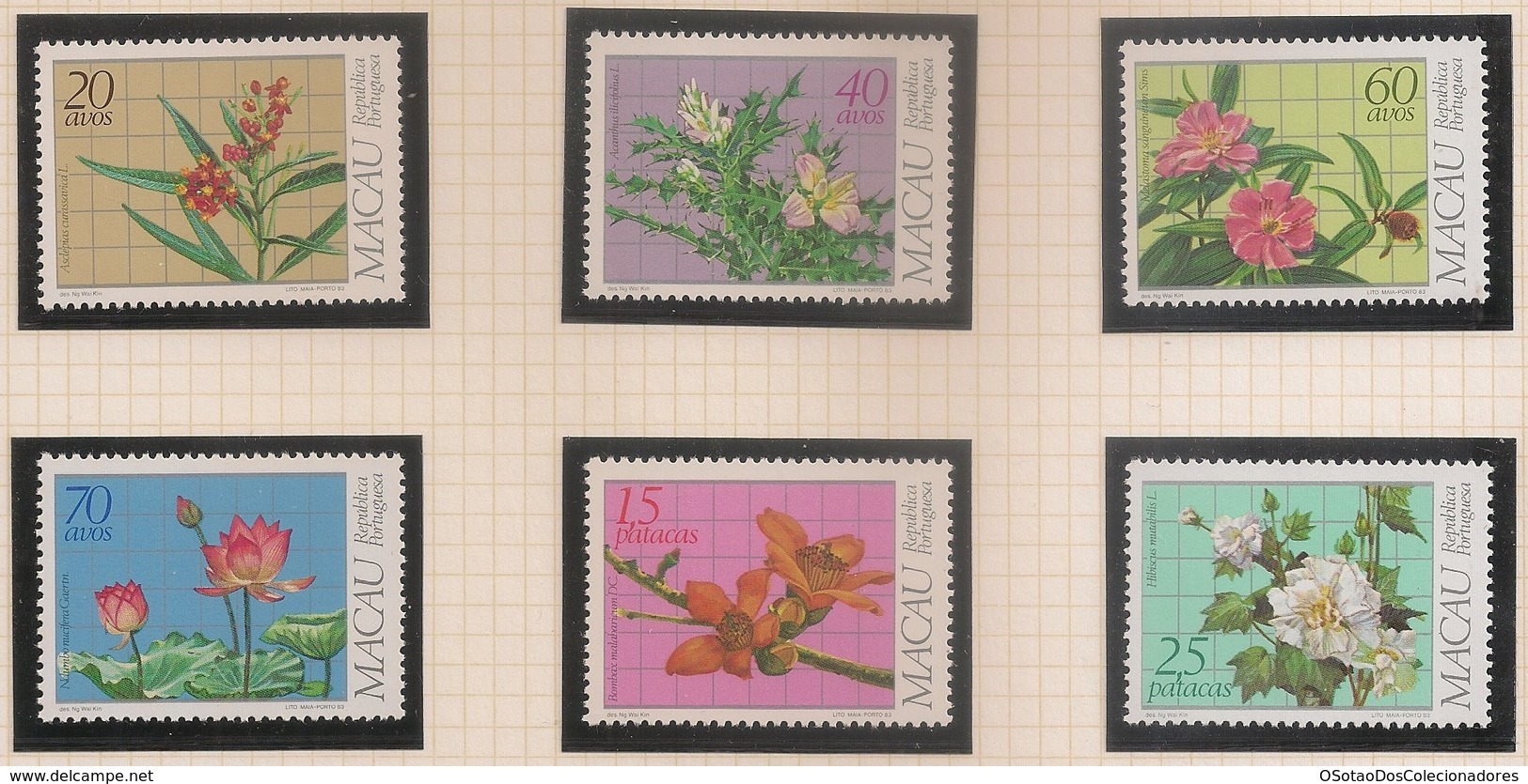 Macau Portugal China Chine 1983 - Plantas Medicinais Regionais - Medicinal Plants - Set Complete - Mint Condition MNH** - Unused Stamps