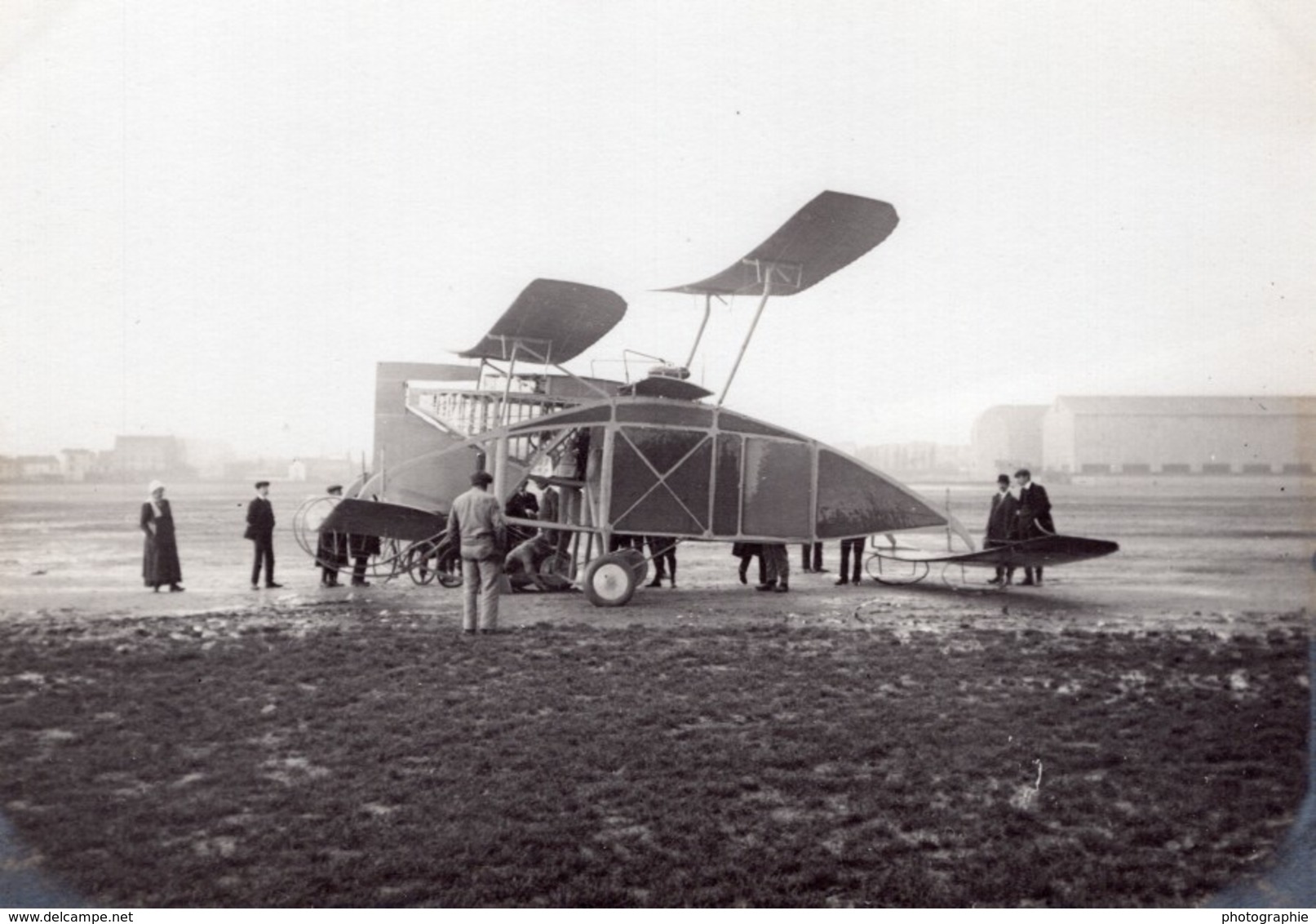 France Issy Aviation Vedovelli Aeroplane Multiplan Ancienne Photo 1910 - Aviation