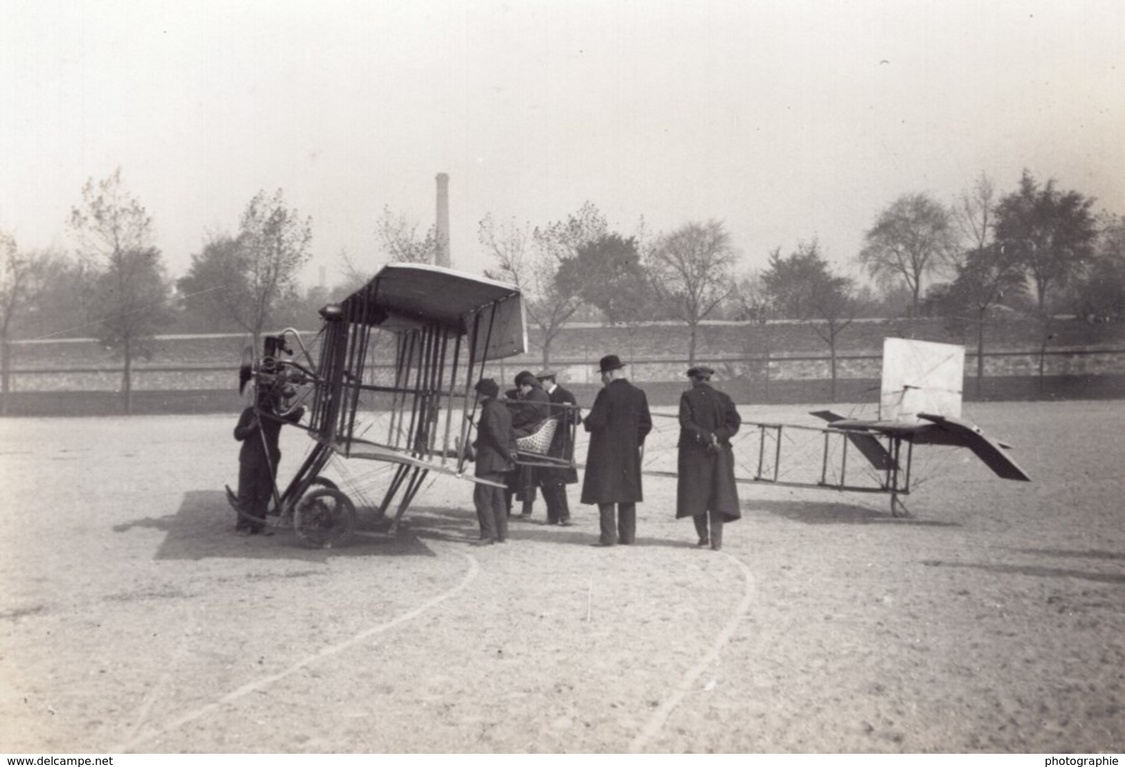 France Issy-les-Moulineaux? Aviation Biplan Paumier ? Ancienne Photo 1912 - Aviation