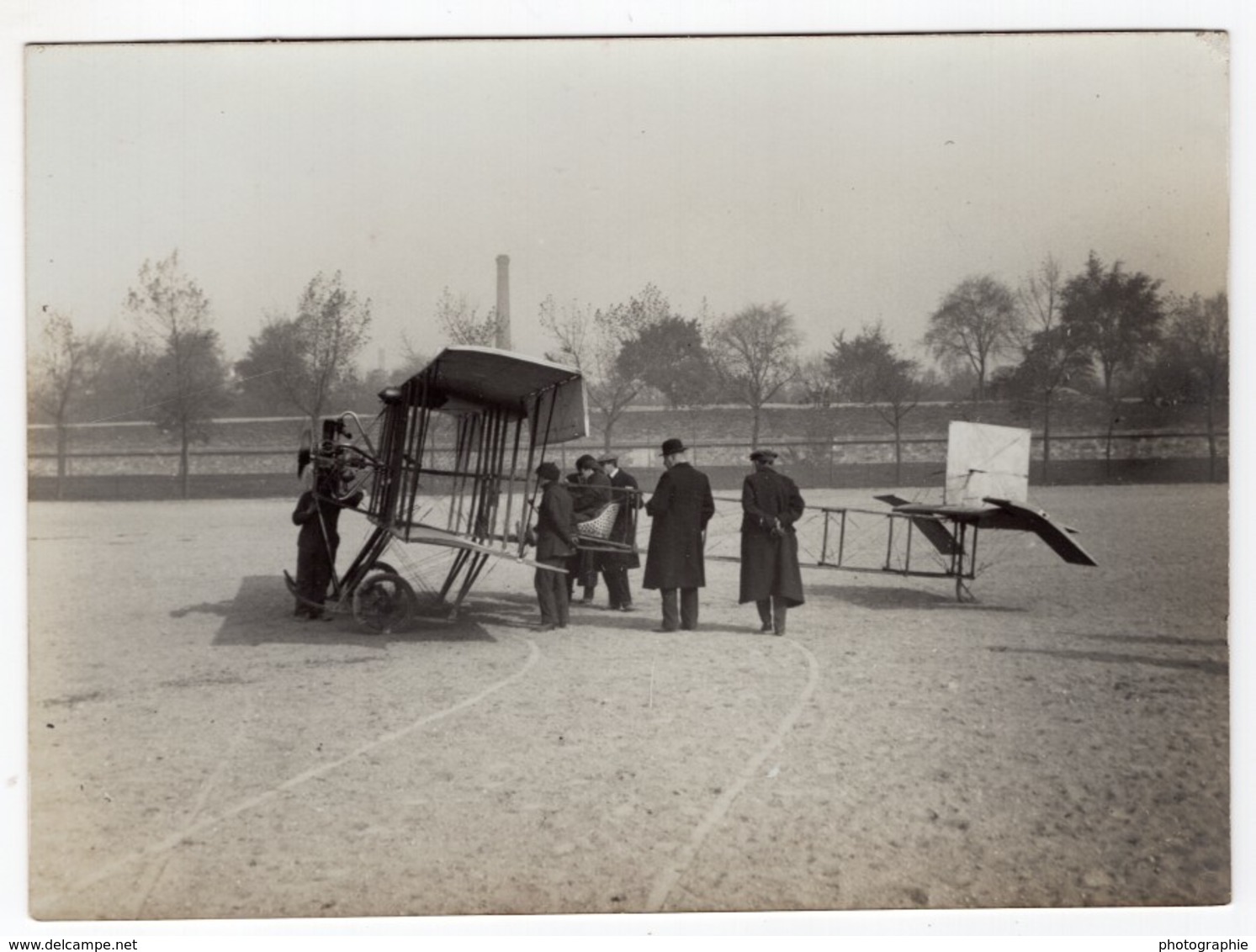 France Issy-les-Moulineaux? Aviation Biplan Paumier ? Ancienne Photo 1912 - Aviation