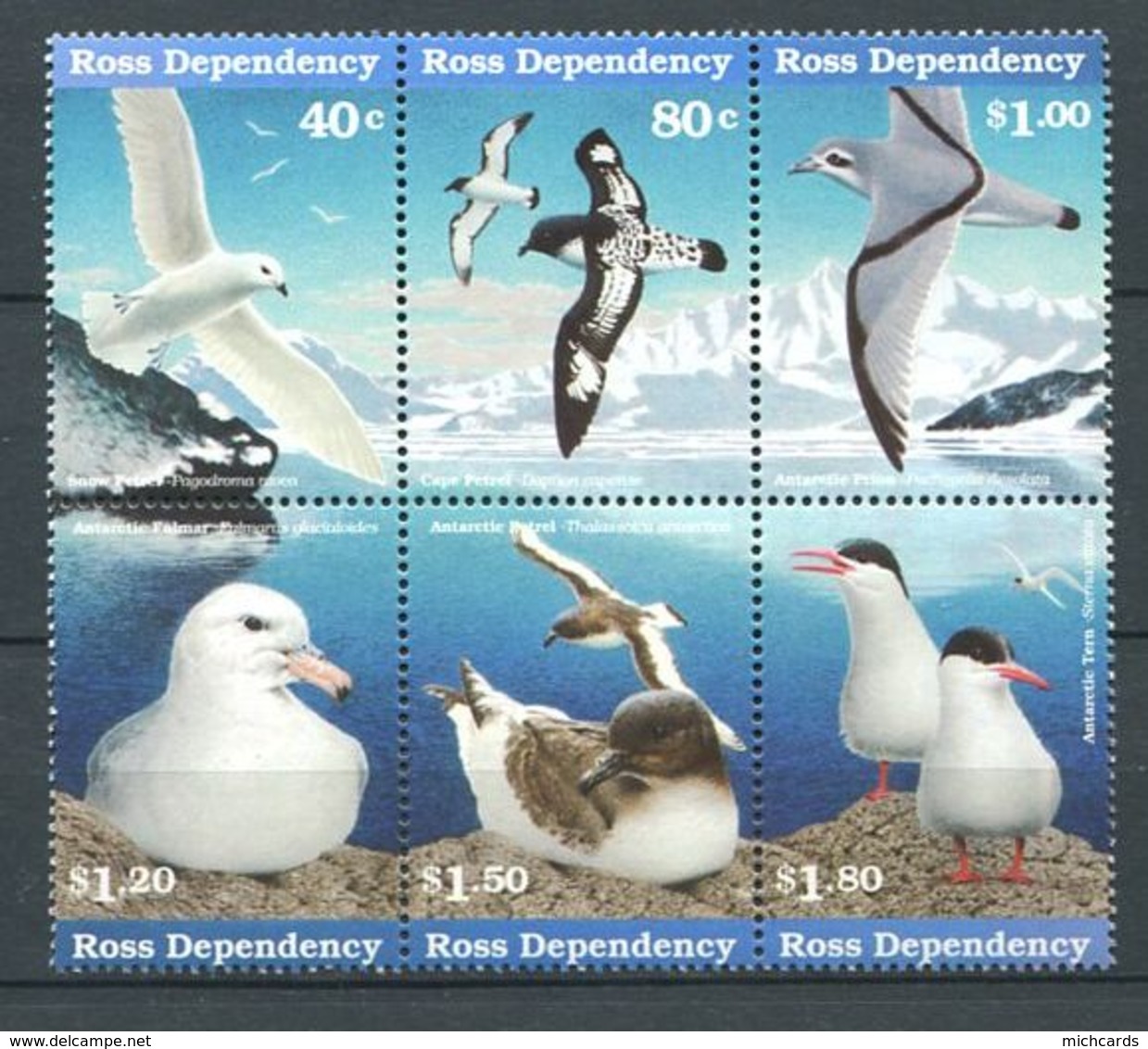 240 TERRE DE ROSS (Nle Zelande) 1997 - Yvert 50/55 - Oiseau Antarctique - Neuf ** (MNH) Sans Charniere - Neufs