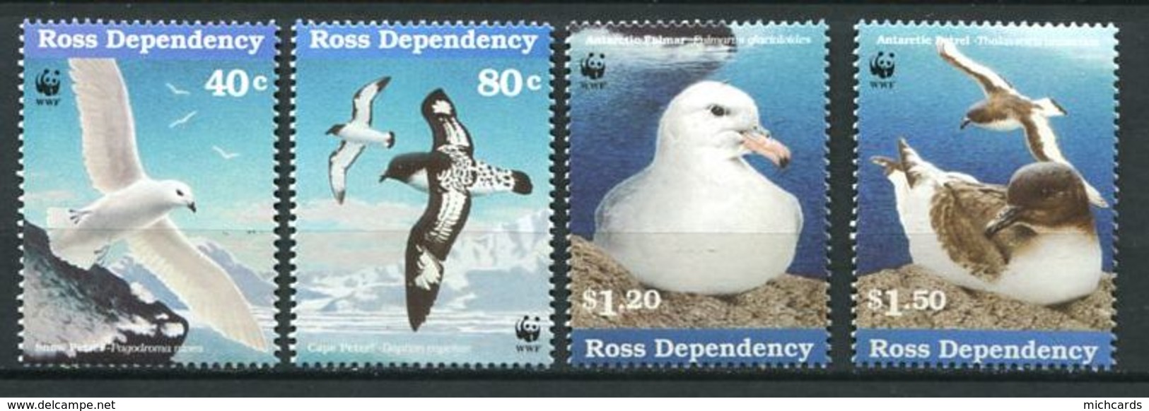 240 TERRE DE ROSS (Nle Zelande) 1997 - Yvert 56/59 - WWF Oiseau De Mer - Neuf ** (MNH) Sans Charniere - Unused Stamps