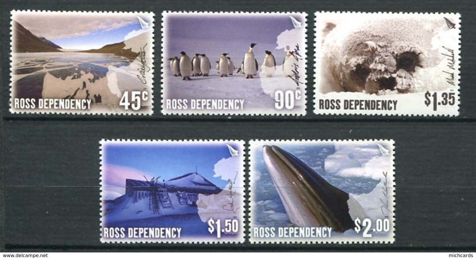 240 TERRE DE ROSS (Nle Zelande) 2005 - Yvert 100/04 - Paysage De L'ile Manchot Otarie ... - Neuf ** (MNH) Sans Charniere - Neufs