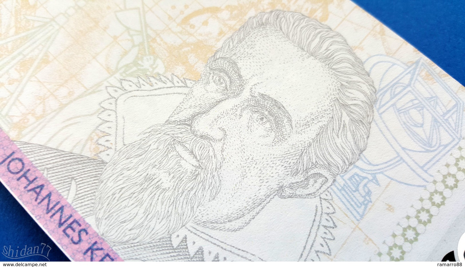 Hueck Folien - Johannes Kepler with Holographic Strip Specimen Test Note Unc