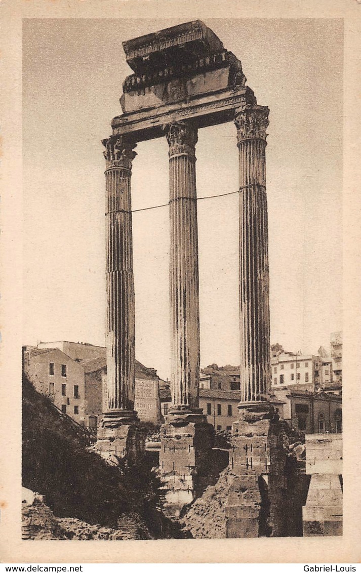 Roma Foro Romano - Tempio Di Castore E Polluce - Carta Non Inviata - Andere Monumente & Gebäude