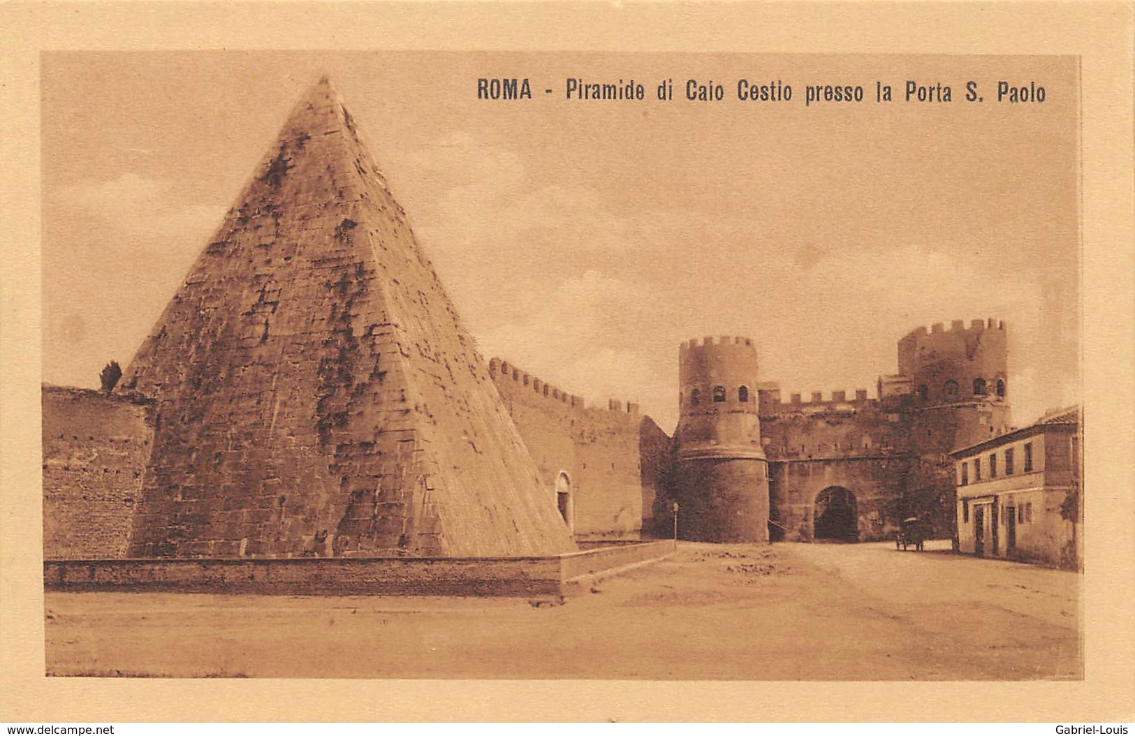 Roma  - Porta S. Paolo Con Piramide Di Caio Cestio - Carta Non Inviata - Andere Monumente & Gebäude