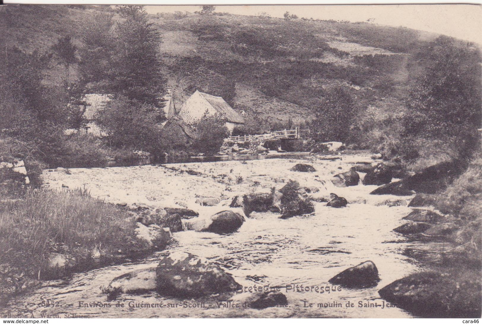 CPA - 8452. ENV DE GUEMENE SUR SCORFF - Vallée - Le Moulin De Saint Jean - Guemene Sur Scorff