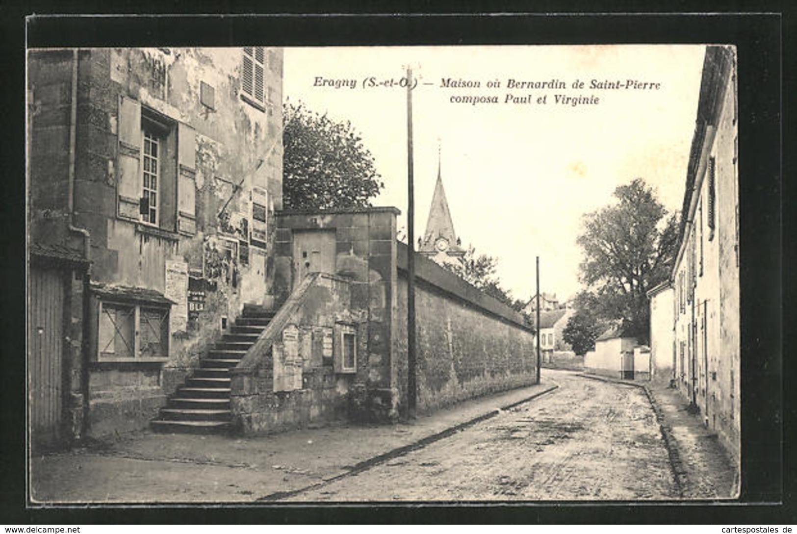 CPA Eragny (S.-et-O.), Maison Où Bernardin De Saint-Pierre Composa Paul Et Virginie - Eragny