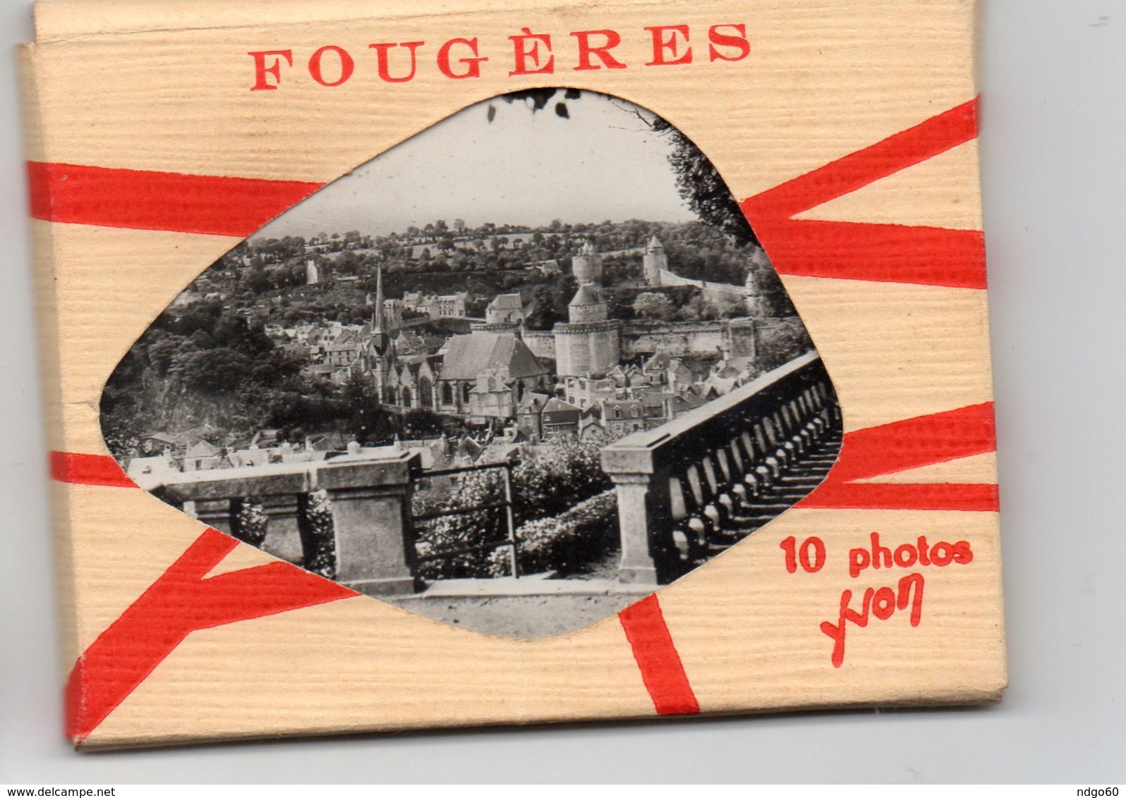 Fougères - Petit Carnet De 10 Photos ( 9x7cm) - Fougeres