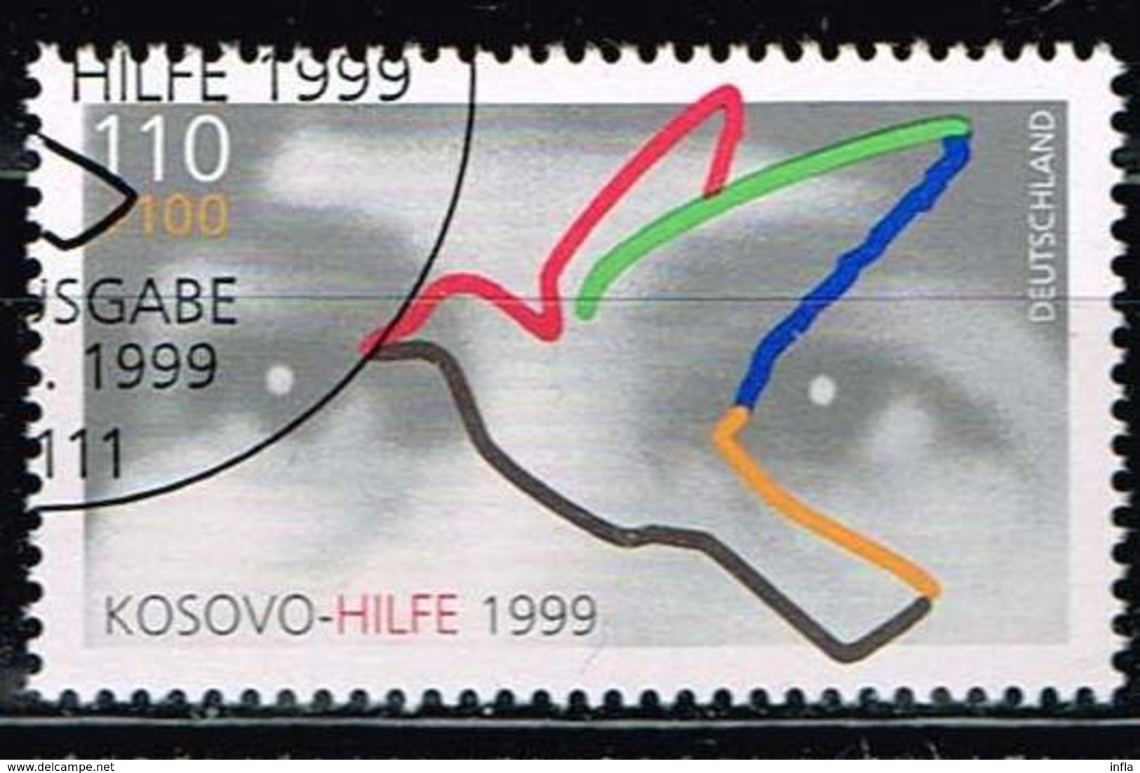 Bund 1999, Michel# 2045 O Kosovohilfe Mit ESST Bonn - Gebraucht