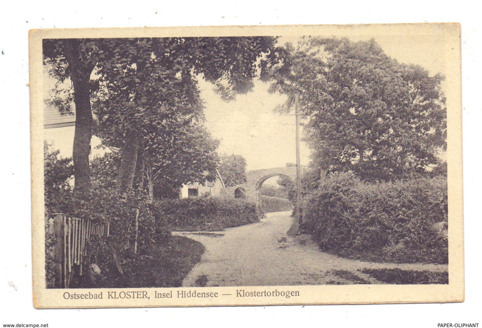 0-2346 KLOSTER, Hiddensee, Klostertorbogen - Hiddensee