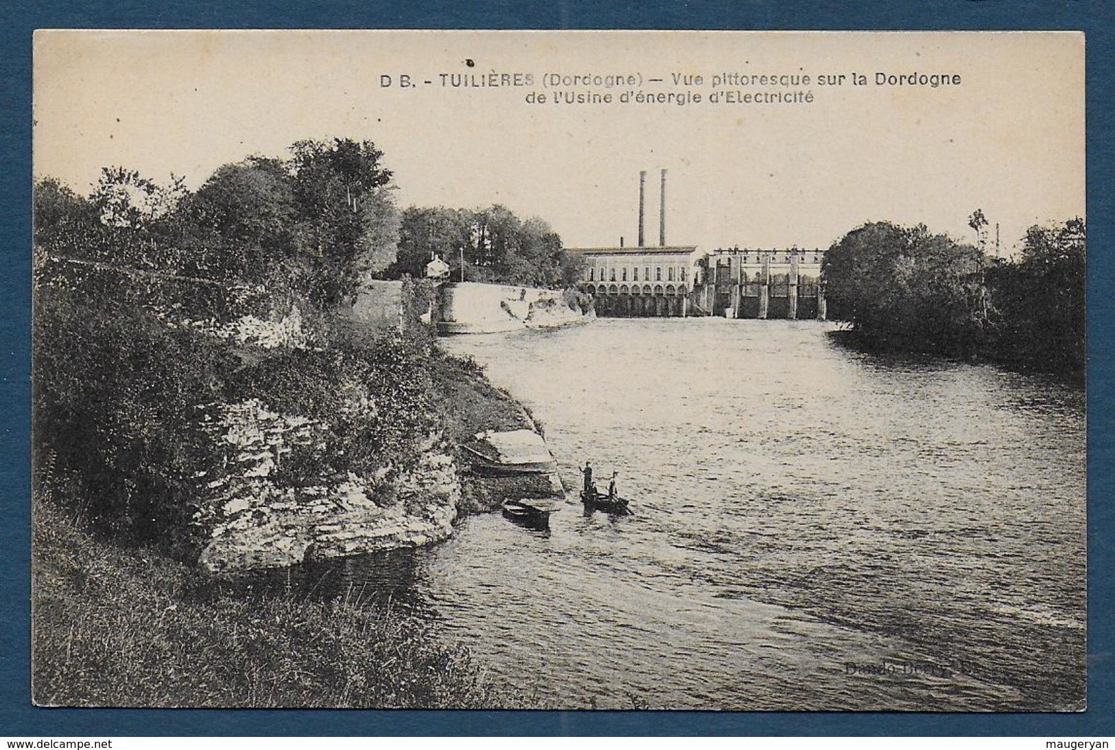 TUILIERES - Vue Pittoresque Sur La Dordogne De L'Usine D'énergie D' électricité - Autres & Non Classés