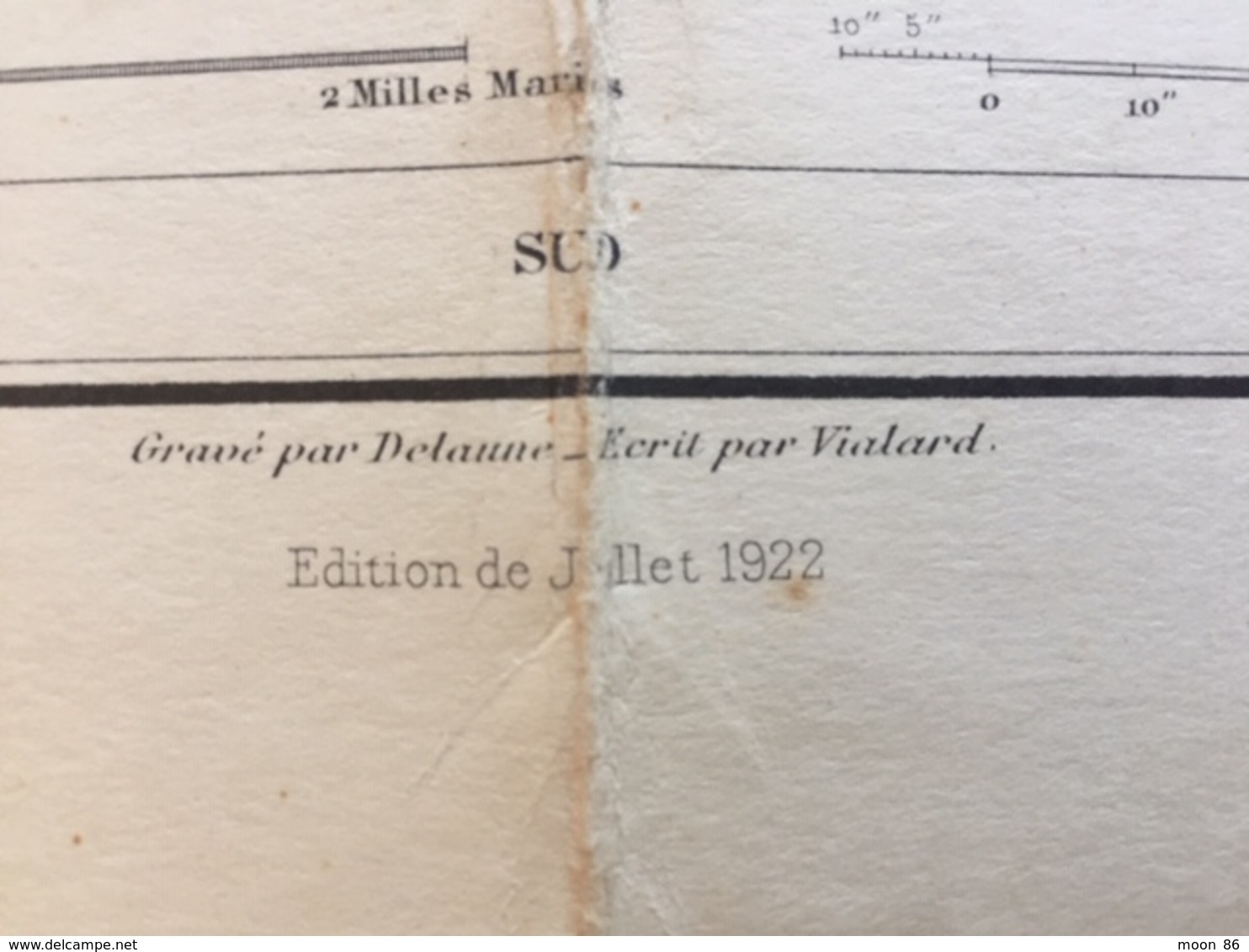 Carte HYDROGRAPHIQUE MARINE 1922  - MANCHE  - ILES DE JERSEY PARTIE EST  ET SES ENVIRONS - Cartas Náuticas