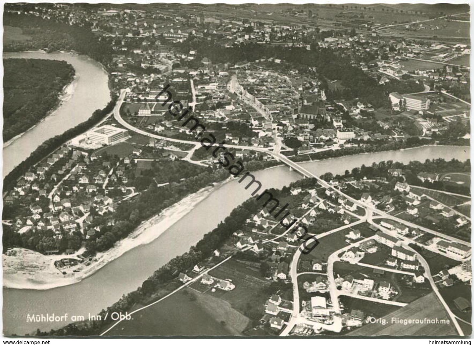 Mühldorf Am Inn - Fliegeraufnahme - Foto-AK Grossformat - Verlag H. Feldbauer München - Muehldorf