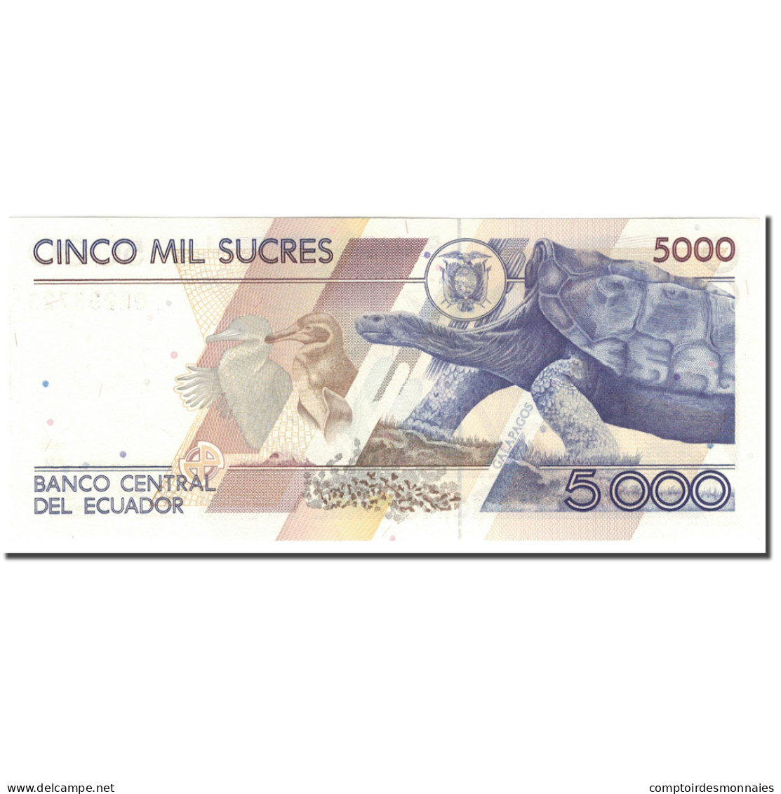 Billet, Équateur, 5000 Sucres, 1999-03-26, KM:128c, NEUF - Ecuador