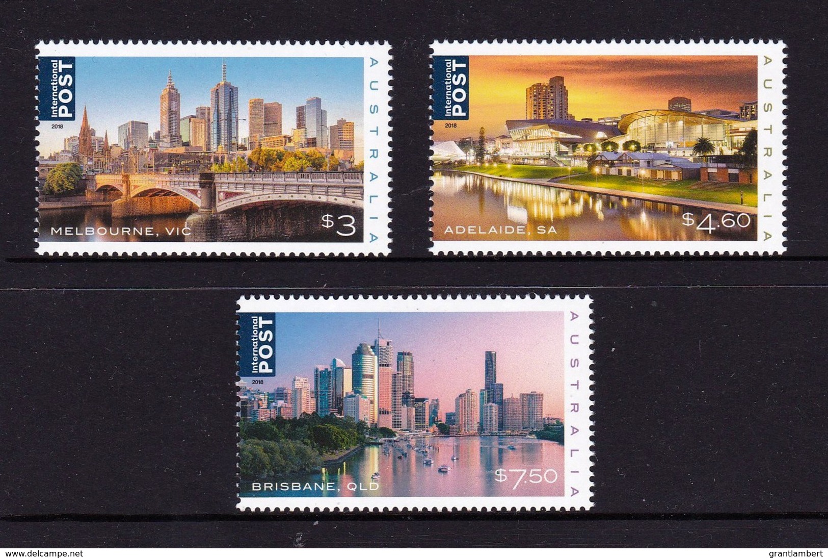 Australia 2018 Beautiful Cities Set Of 3 Set Of 3 MNH - Mint Stamps