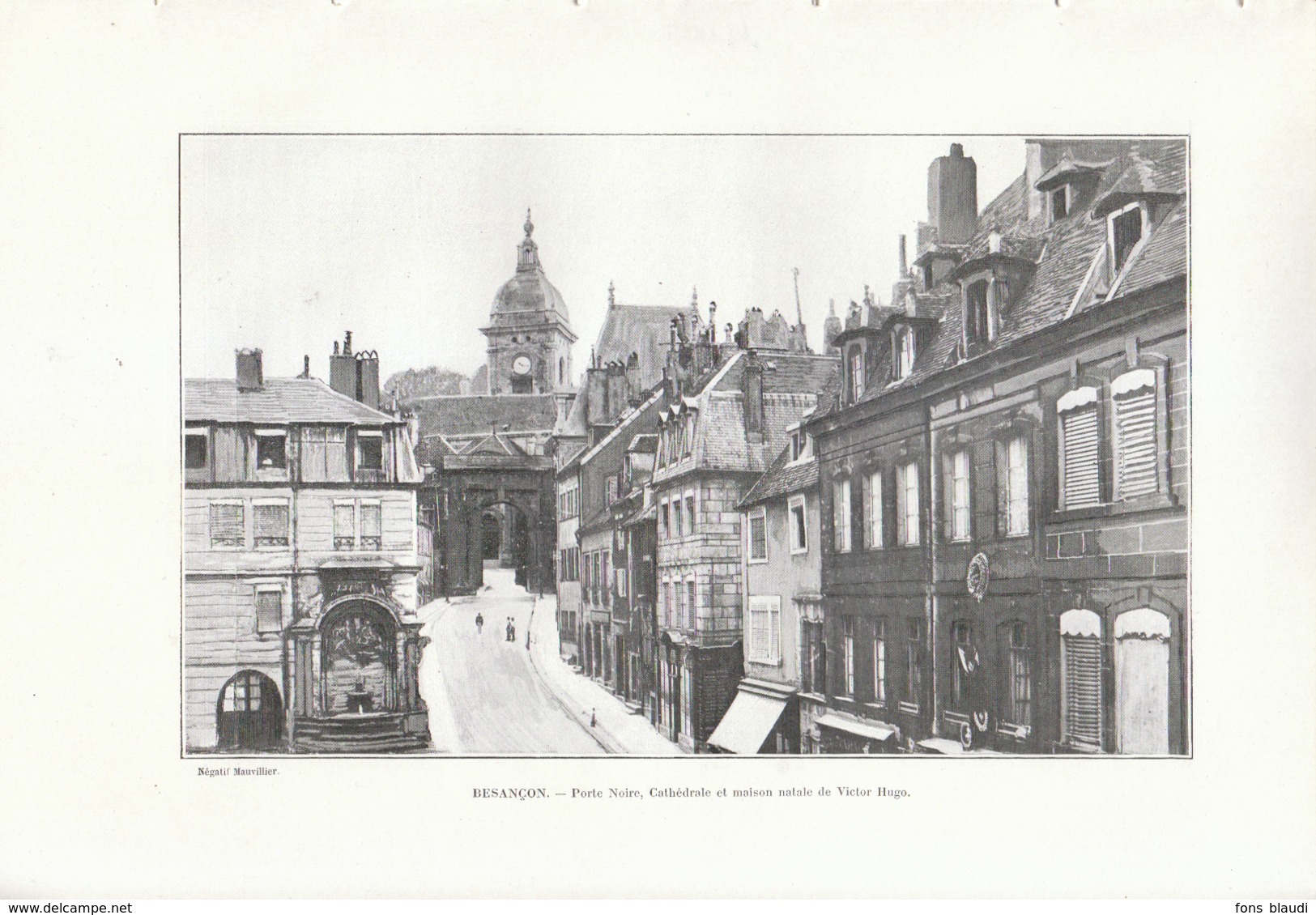 1902 - Phototypie - Besançon (Doubs) - La Porte Noire - FRANCO DE PORT - Non Classés