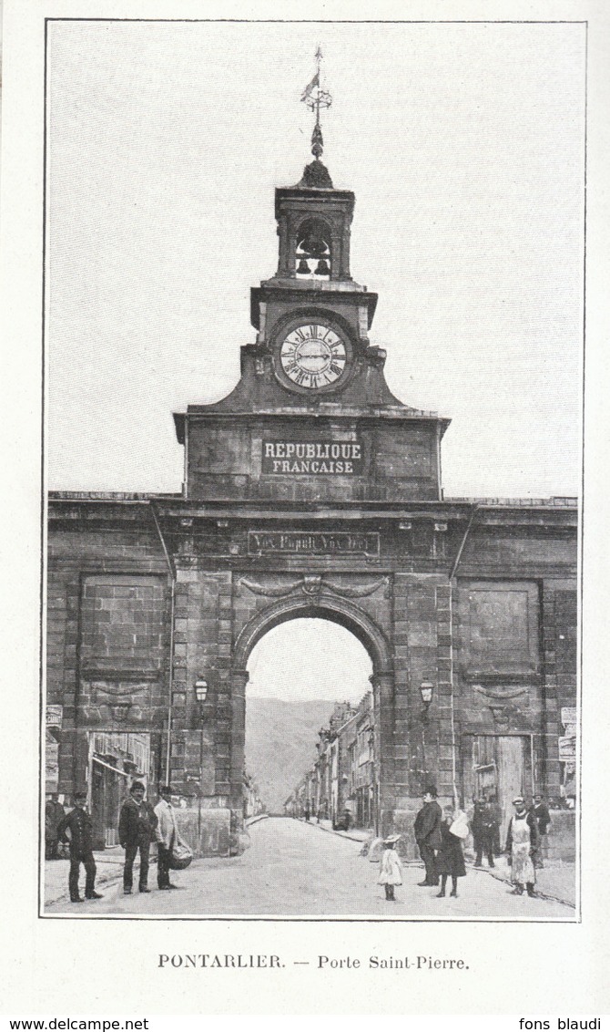 1902 - Phototypie - Pontarlier (Doubs) - La Porte Saint-Pierre - FRANCO DE PORT - Non Classés