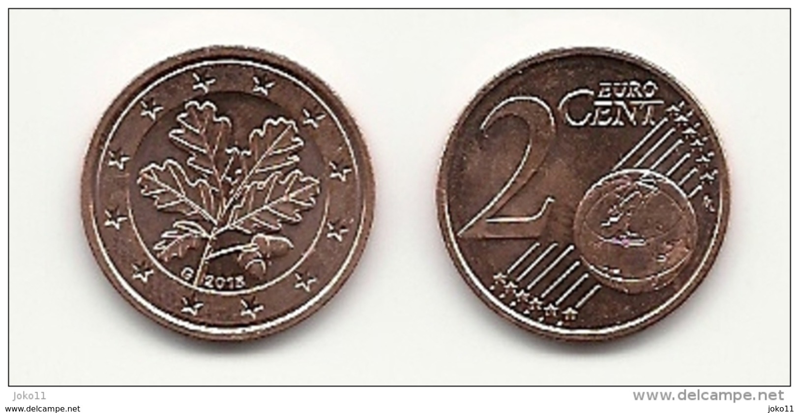 2 Cent, 2015, Prägestätte (G) Vz, Sehr Gut Erhaltene Umlaufmünze - Germany