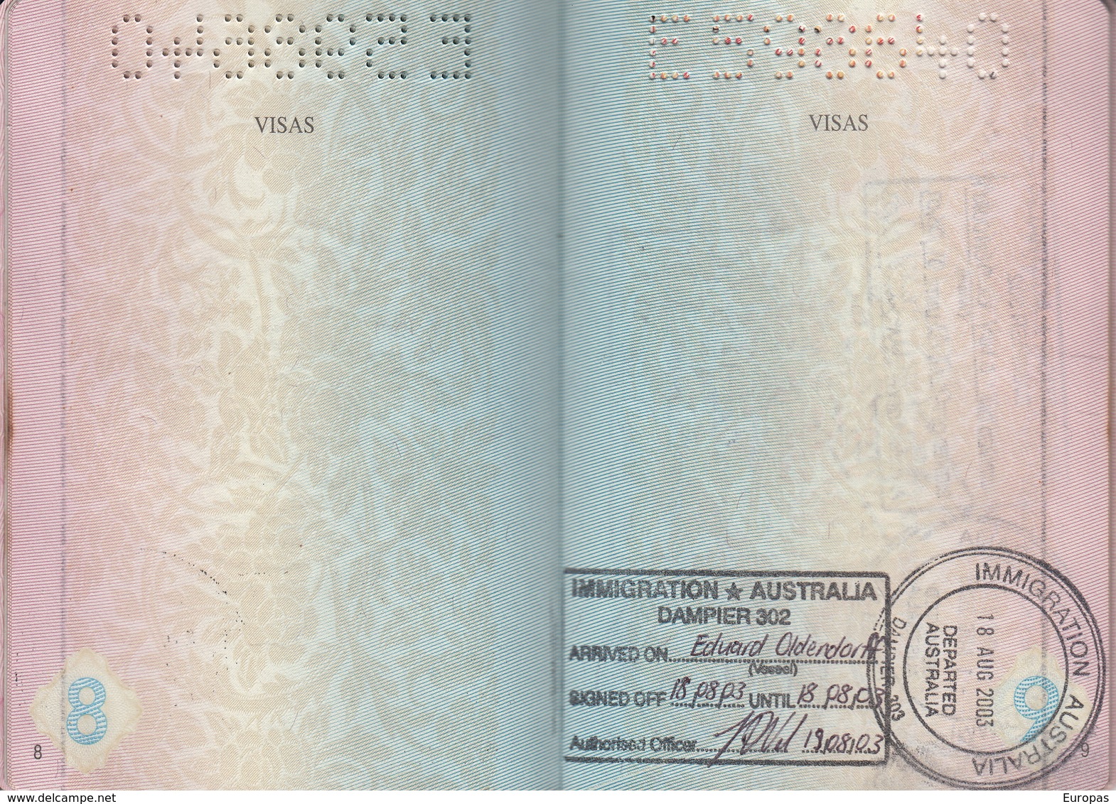 Thailand Passport, Reisepass, Passeport, Passaporte, Paspoort, Reispas Thailand 2003 - Historical Documents