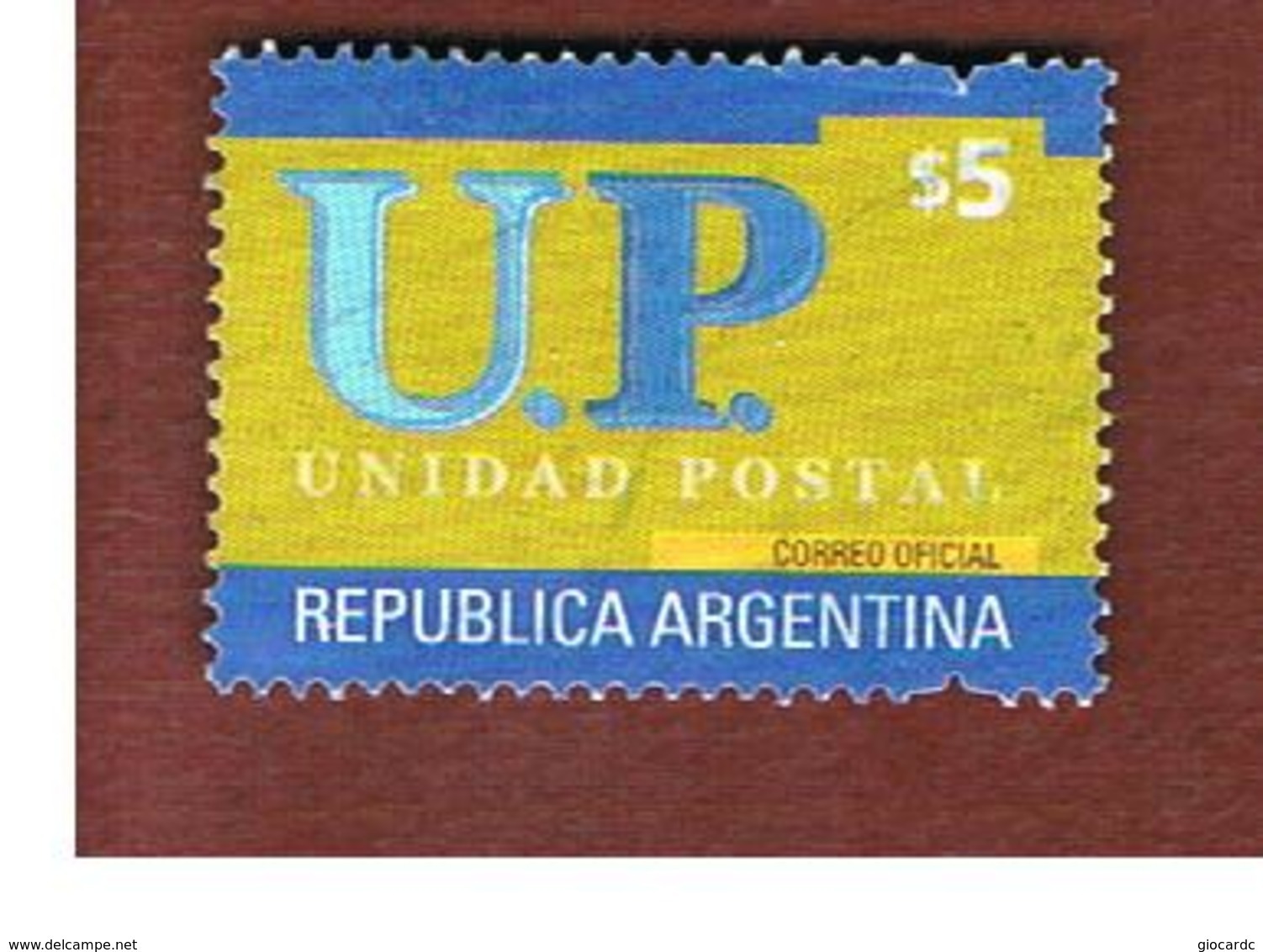 ARGENTINA -  MI 2735  - 2002  POSTAL AGENT : $ 5   -    USED ° - Gebraucht