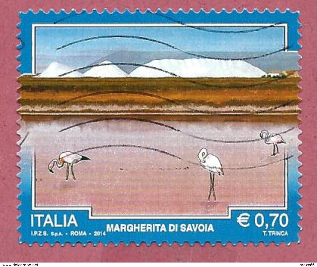 ITALIA REPUBBLICA USATO - 2014 - TURISMO TURISTICA - Margherita Di Savoia -  € 0,70 - S. 3498 - 2011-20: Usati